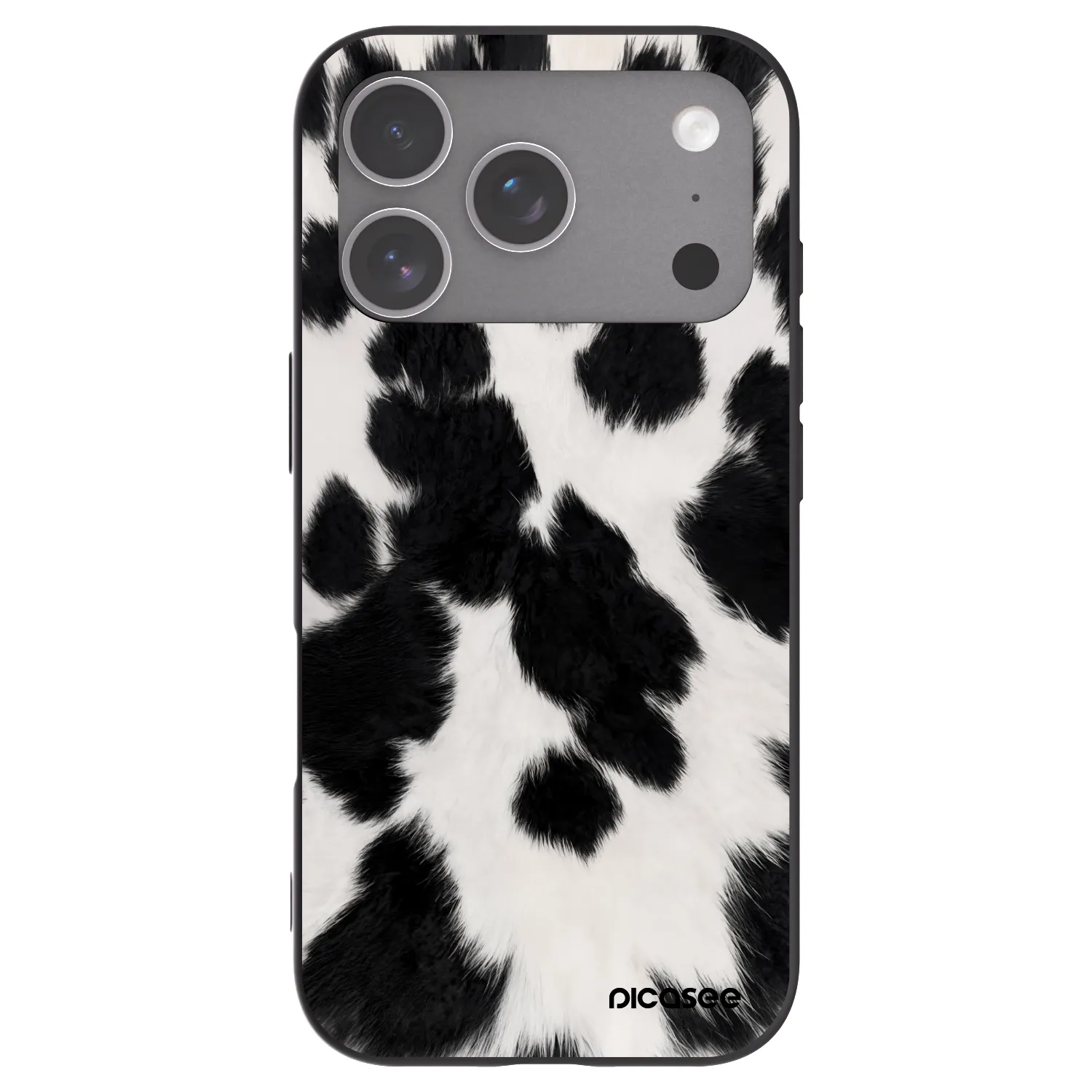 Picasee silikonowe czarne etui na Apple iPhone 18 Pro - Black Moo
