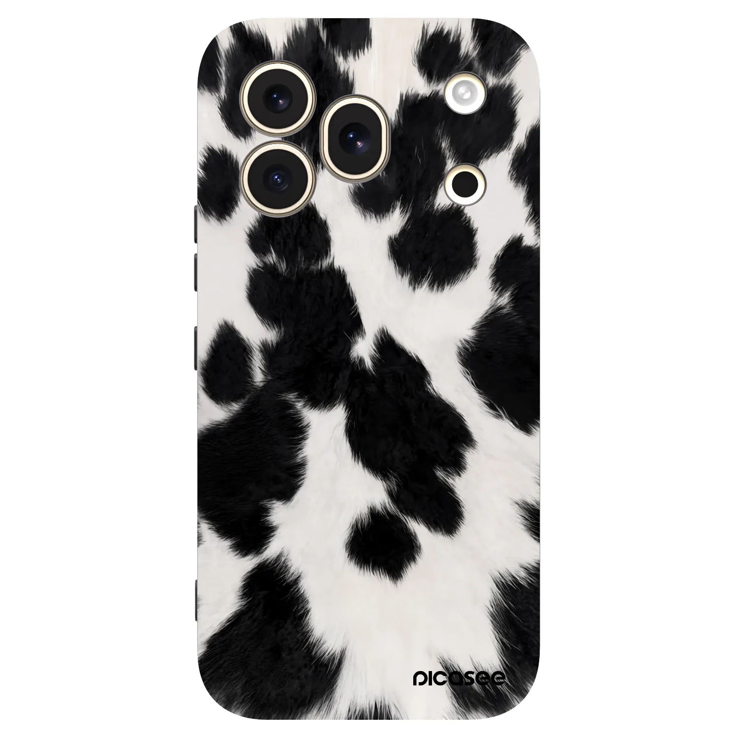 Picasee silikonowe czarne etui na Honor 600 Pro - Black Moo