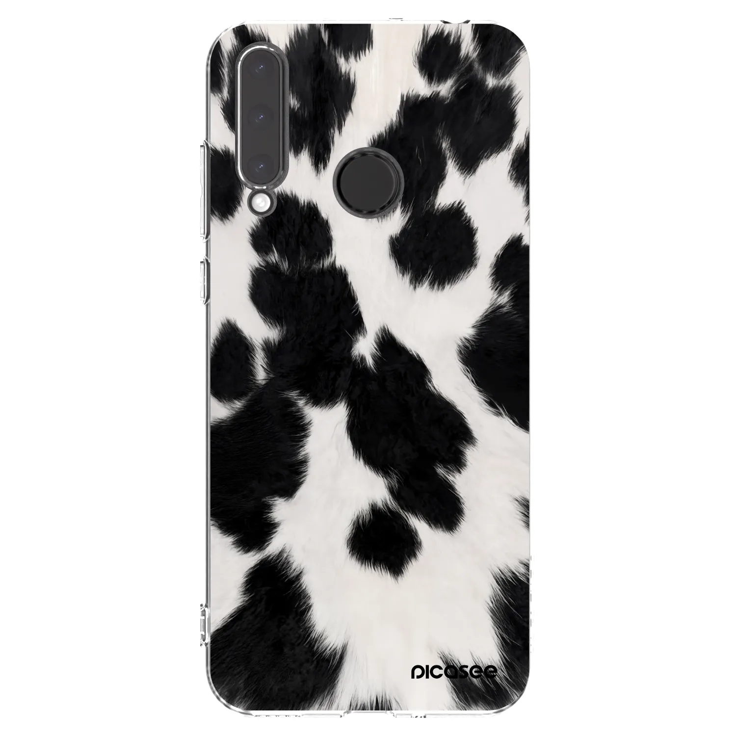 Picasee silikonowe przeźroczyste etui na Honor 20 Lite - Black Moo