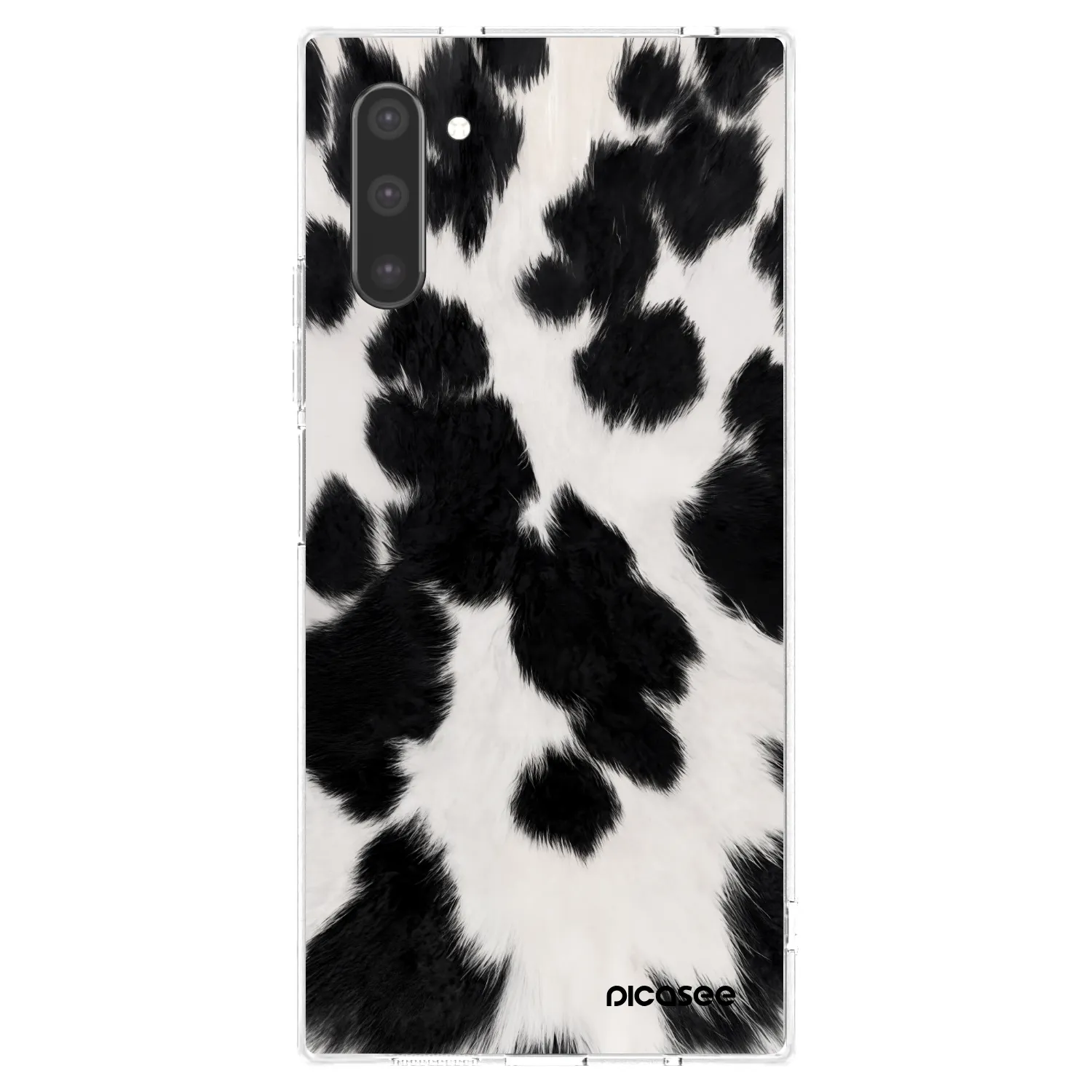 Picasee silikonowe przeźroczyste etui na Samsung Galaxy Note 10 N970F - Black Moo