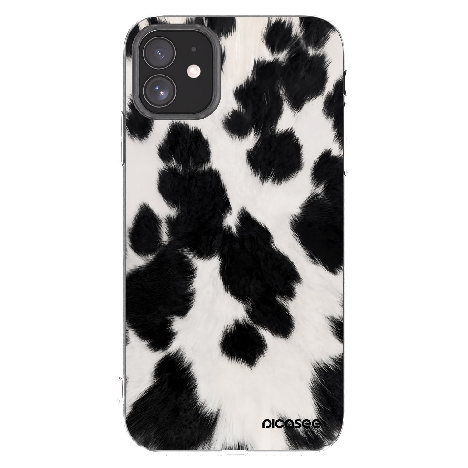 Picasee silikonowe przeźroczyste etui na Apple iPhone 11 - Black Moo