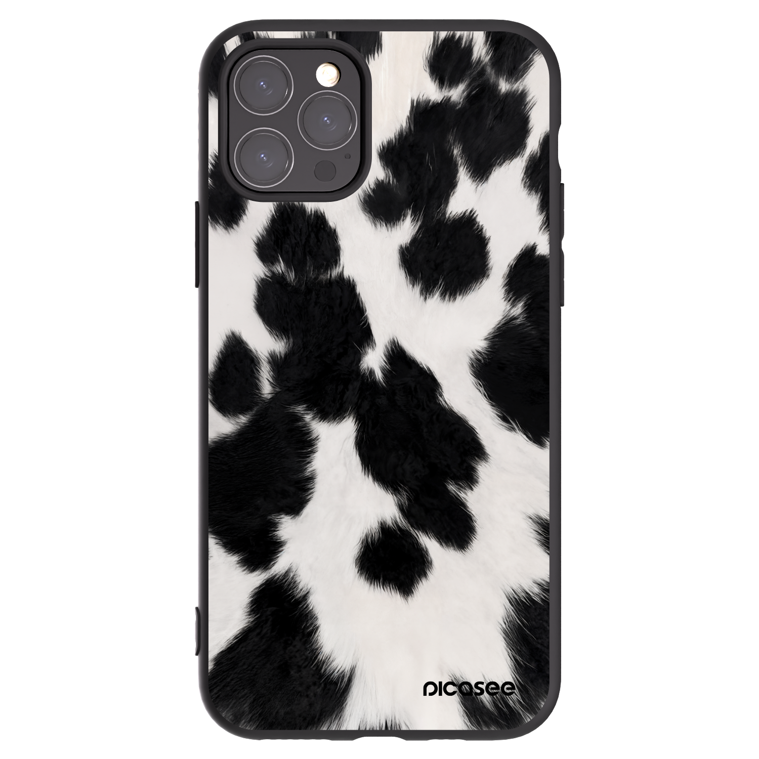 Picasee silikonowe czarne etui na Apple iPhone 11 Pro - Black Moo
