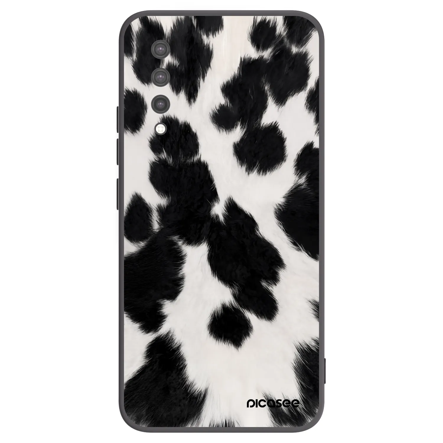 Picasee silikonowe czarne etui na Xiaomi Mi 9 Lite - Black Moo