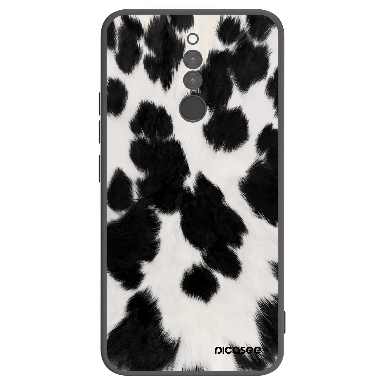 Picasee silikonowe czarne etui na Xiaomi Redmi 8 - Black Moo