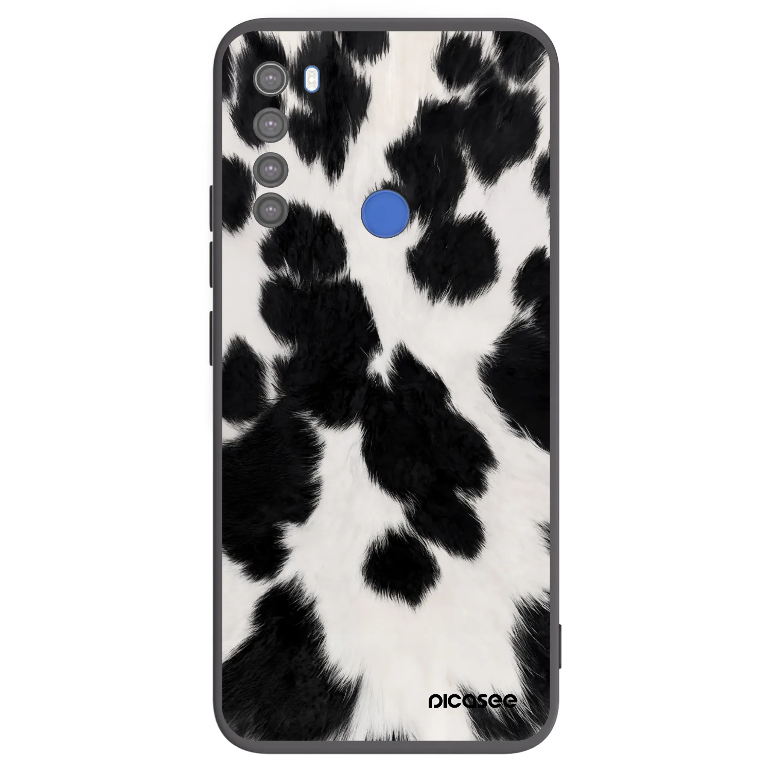 Picasee silikonowe czarne etui na Xiaomi Redmi Note 8T - Black Moo