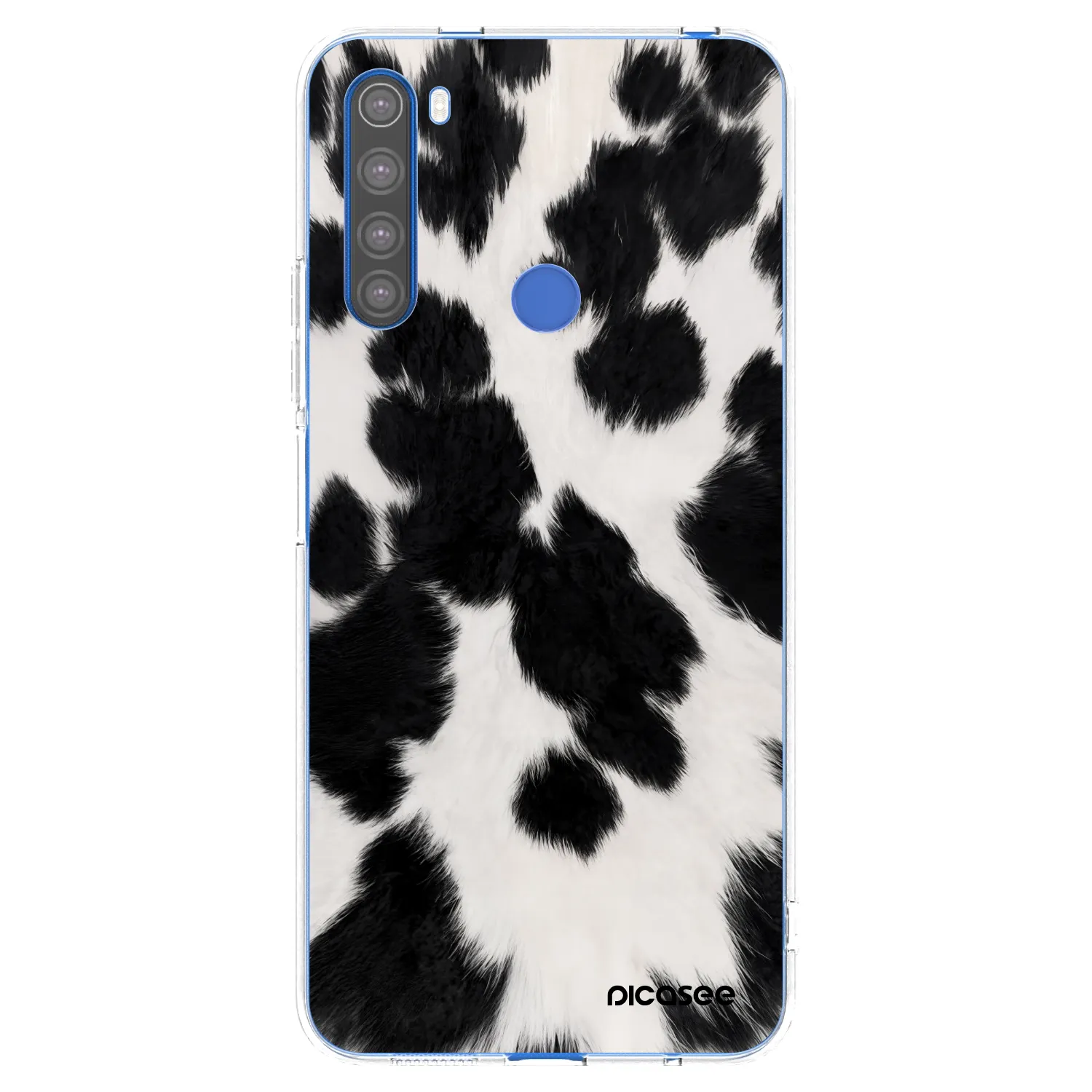 Picasee silikonowe przeźroczyste etui na Xiaomi Redmi Note 8T - Black Moo