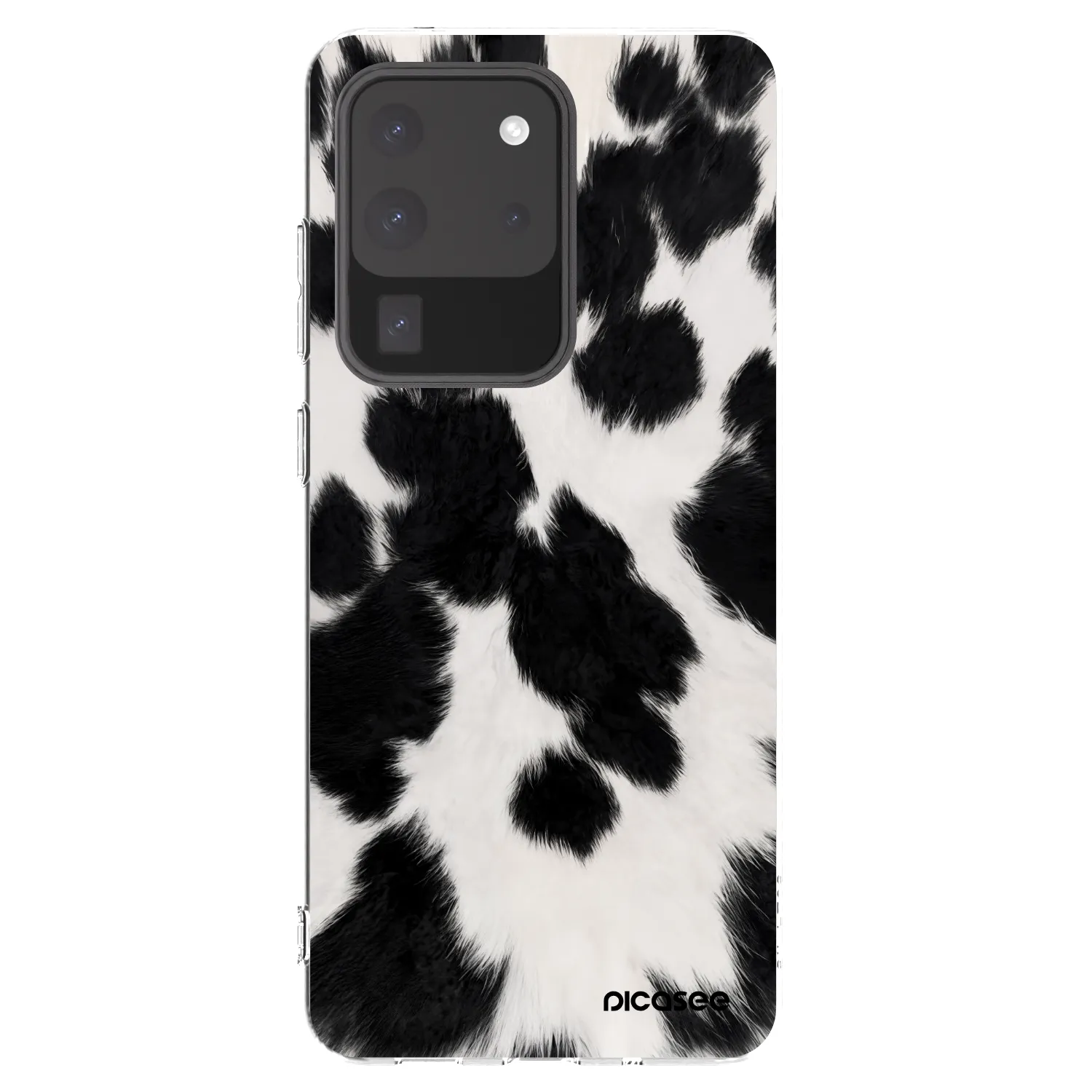 Picasee silikonowe przeźroczyste etui na Samsung Galaxy S20 Ultra 5G G988F - Black Moo