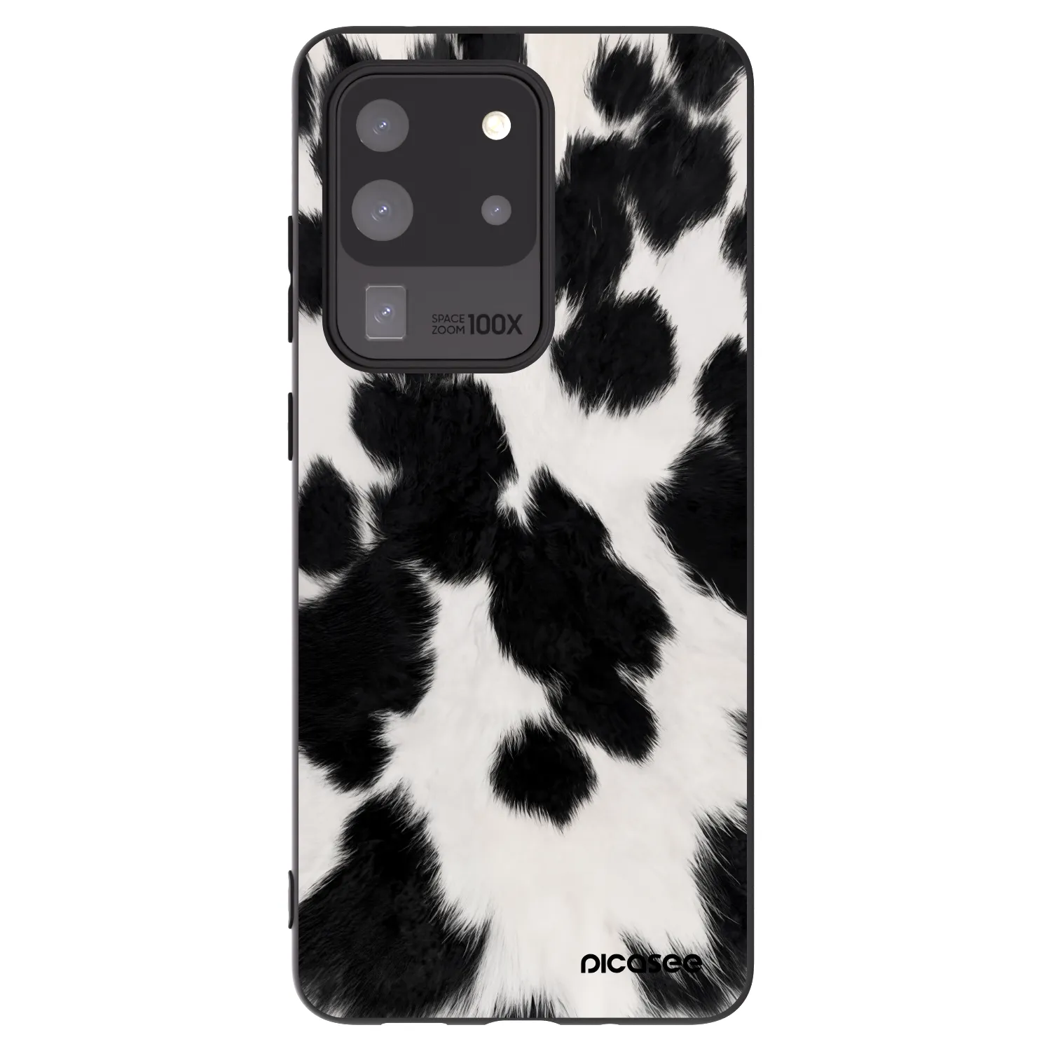 Picasee silikonowe czarne etui na Samsung Galaxy S20 Ultra 5G G988F - Black Moo
