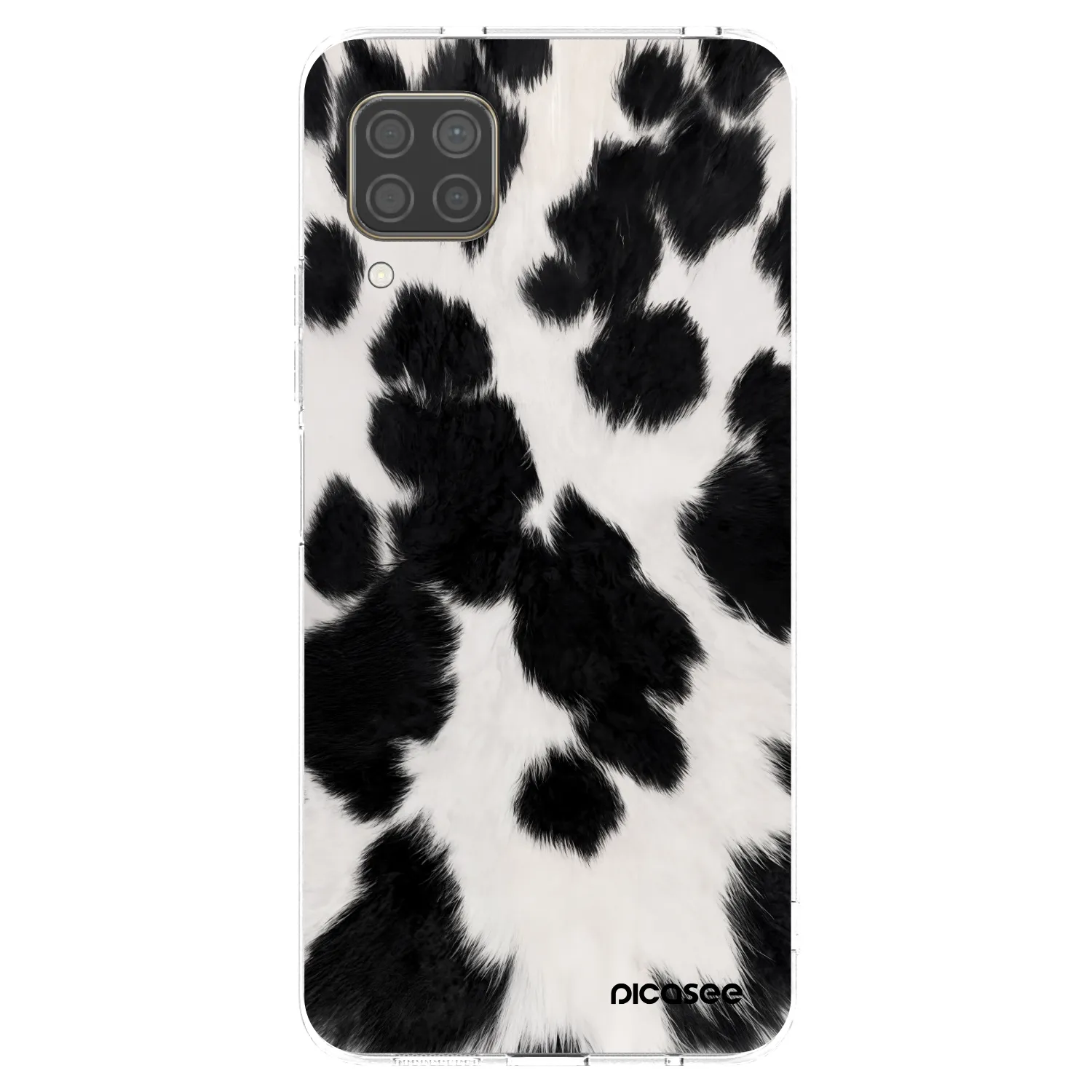 Picasee silikonowe przeźroczyste etui na Huawei P40 Lite - Black Moo