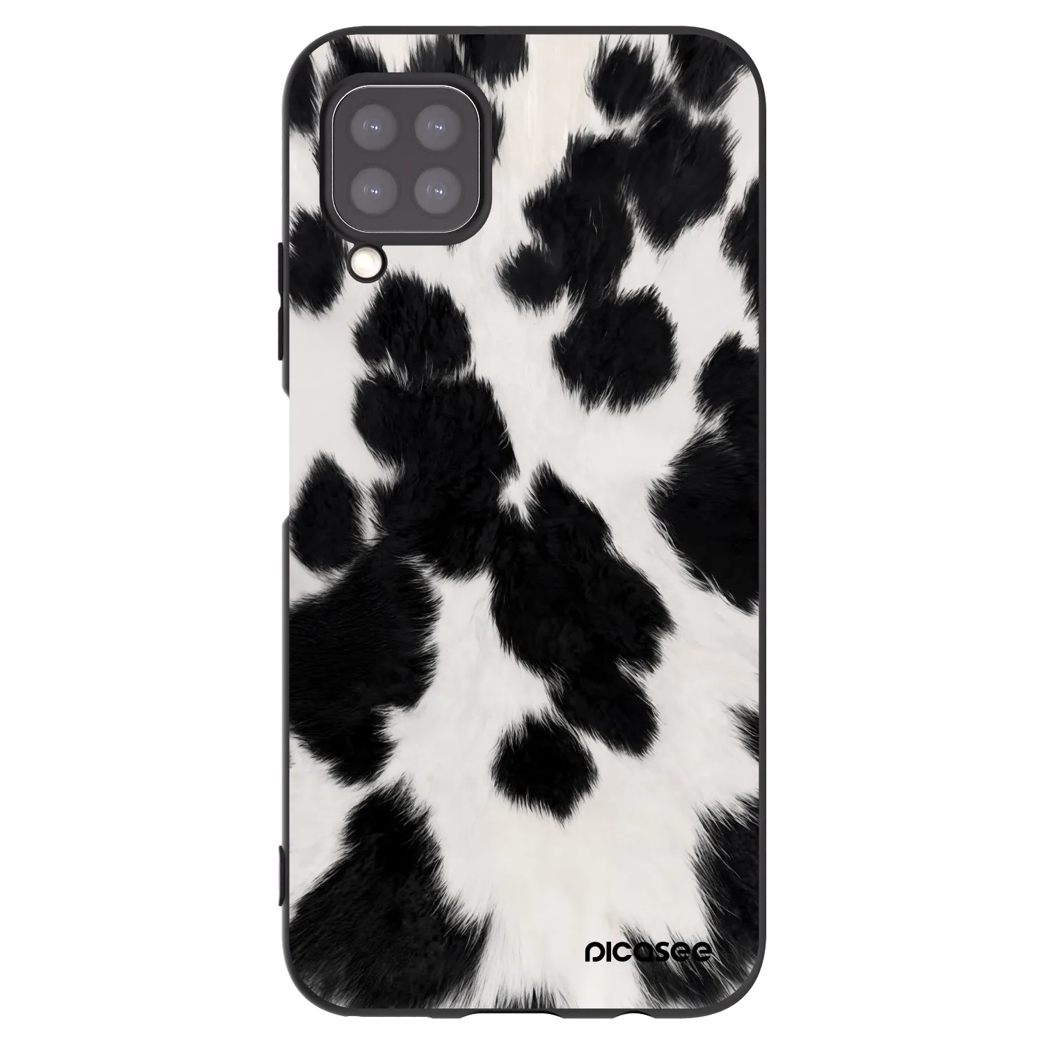 Picasee silikonowe czarne etui na Huawei P40 Lite - Black Moo