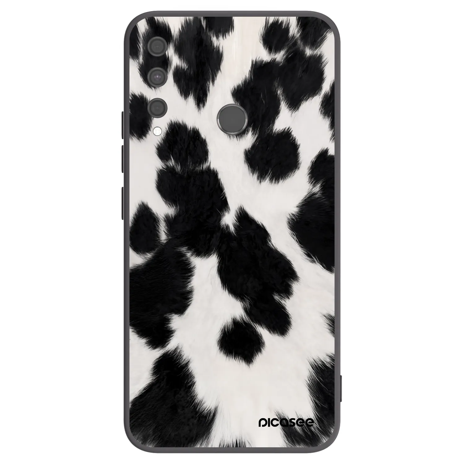 Picasee silikonowe czarne etui na Huawei P40 Lite E - Black Moo