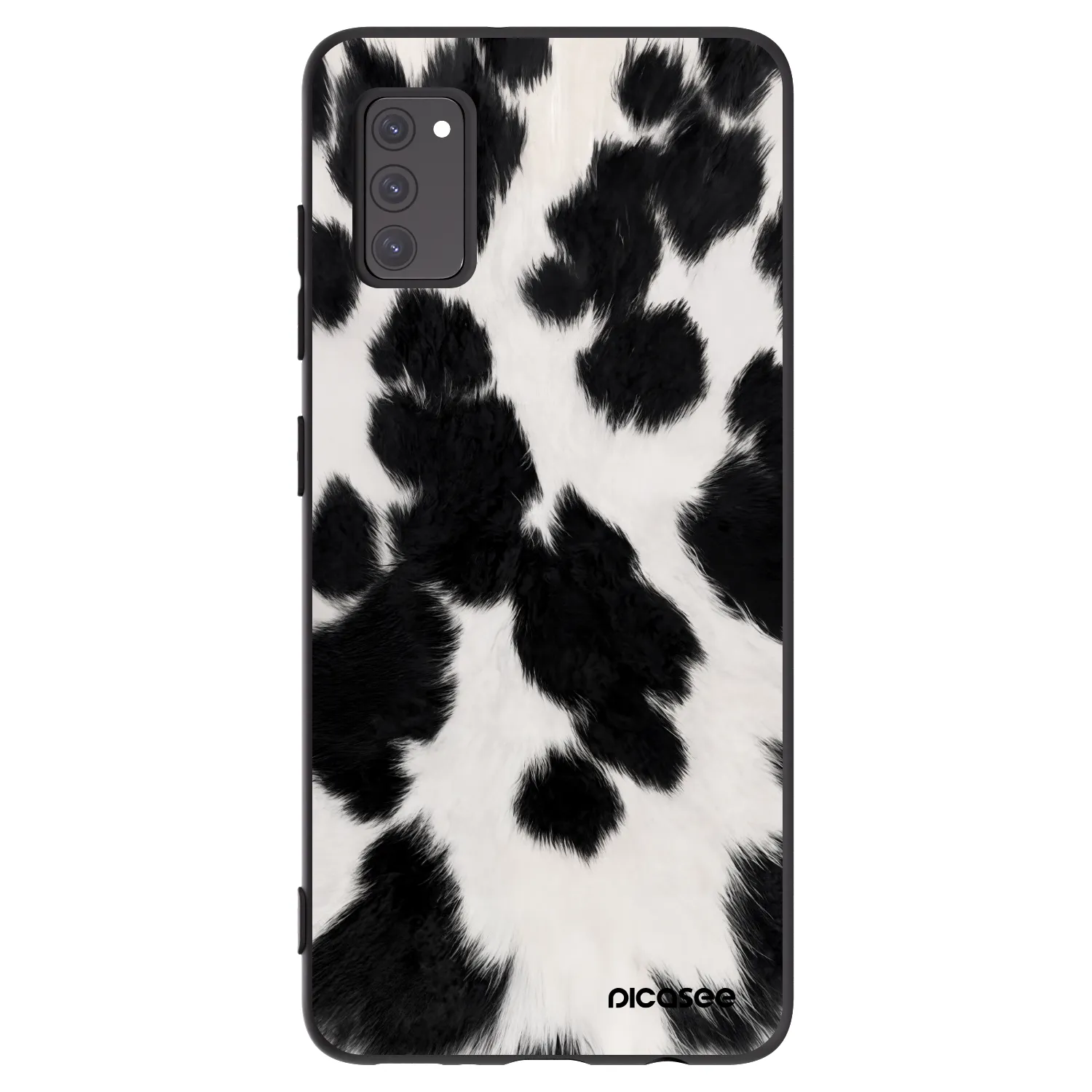 Picasee silikonowe czarne etui na Samsung Galaxy A41 A415F - Black Moo