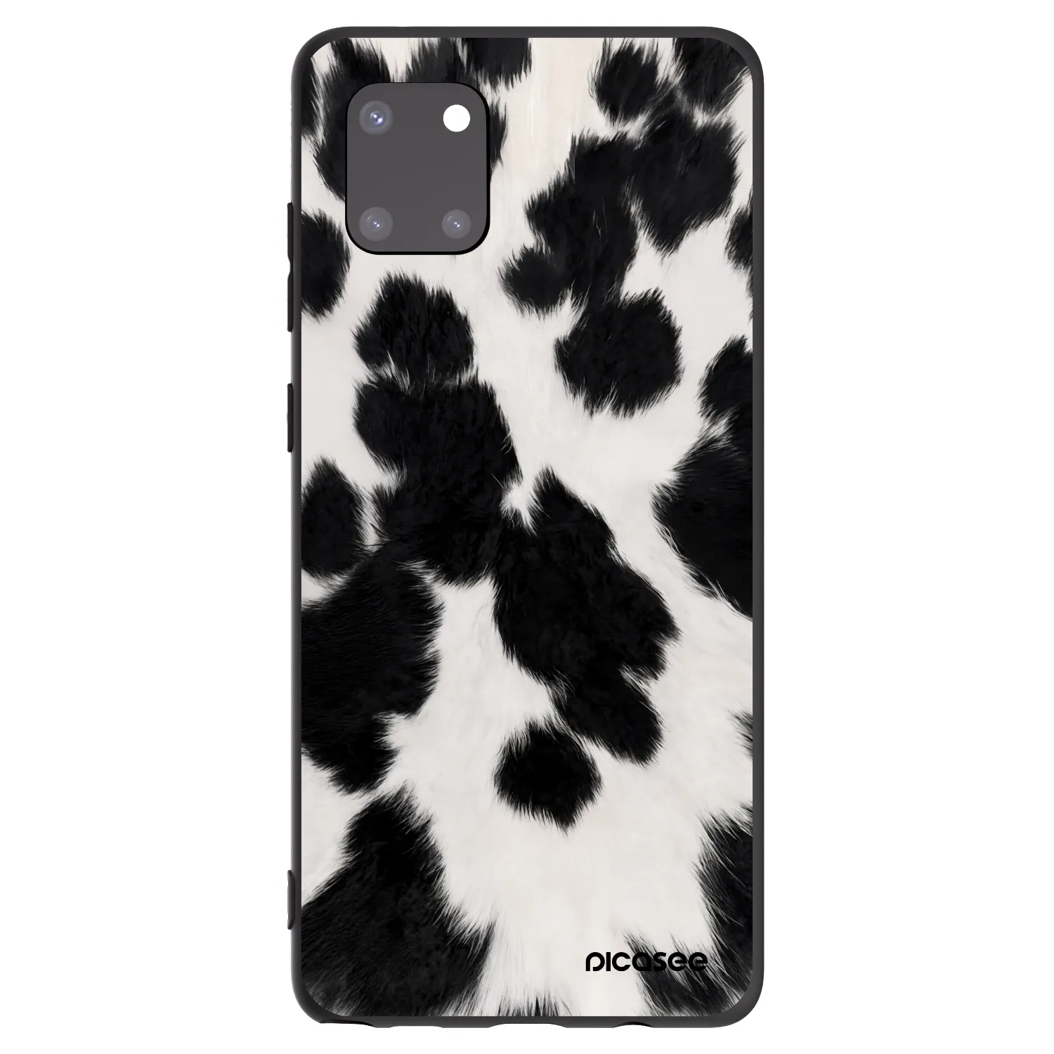 Picasee silikonowe czarne etui na Samsung Galaxy Note 10 Lite N770F - Black Moo
