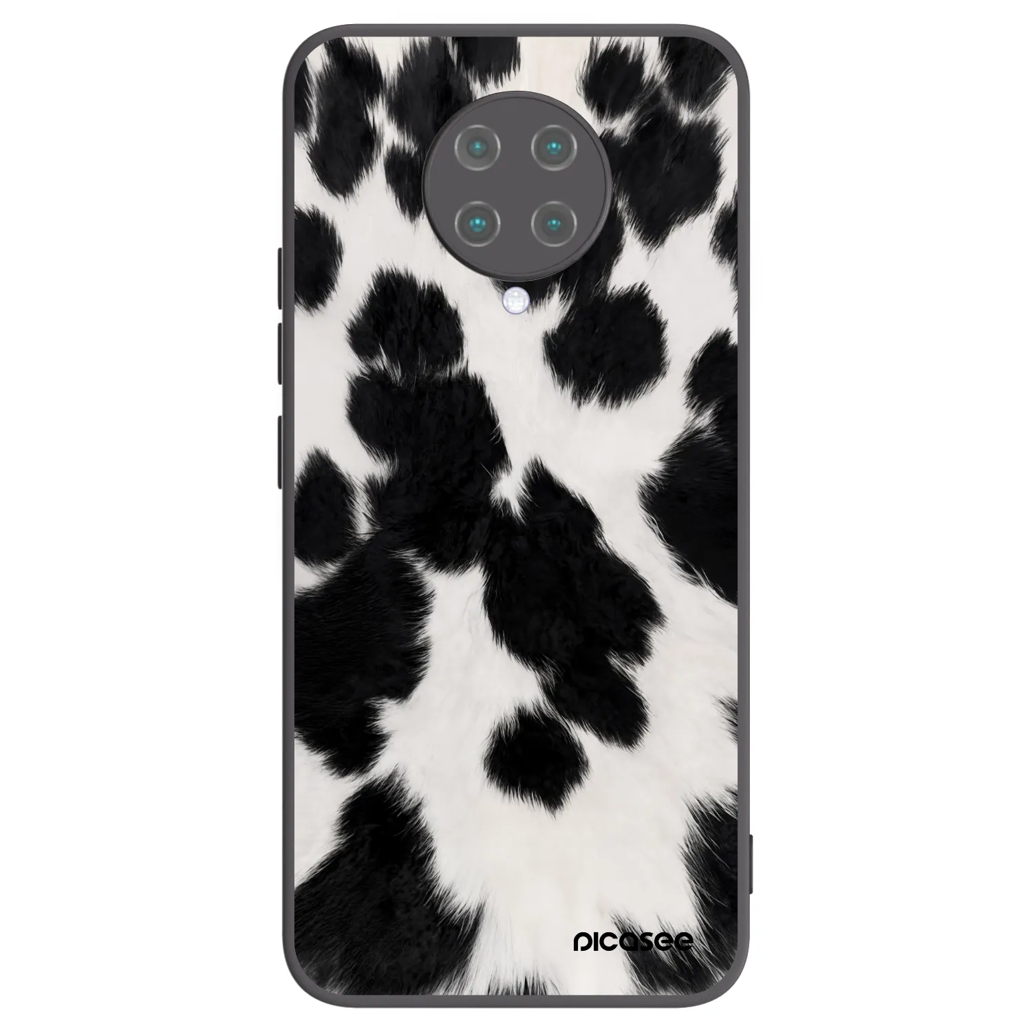Picasee silikonowe czarne etui na Xiaomi Poco F2 Pro - Black Moo