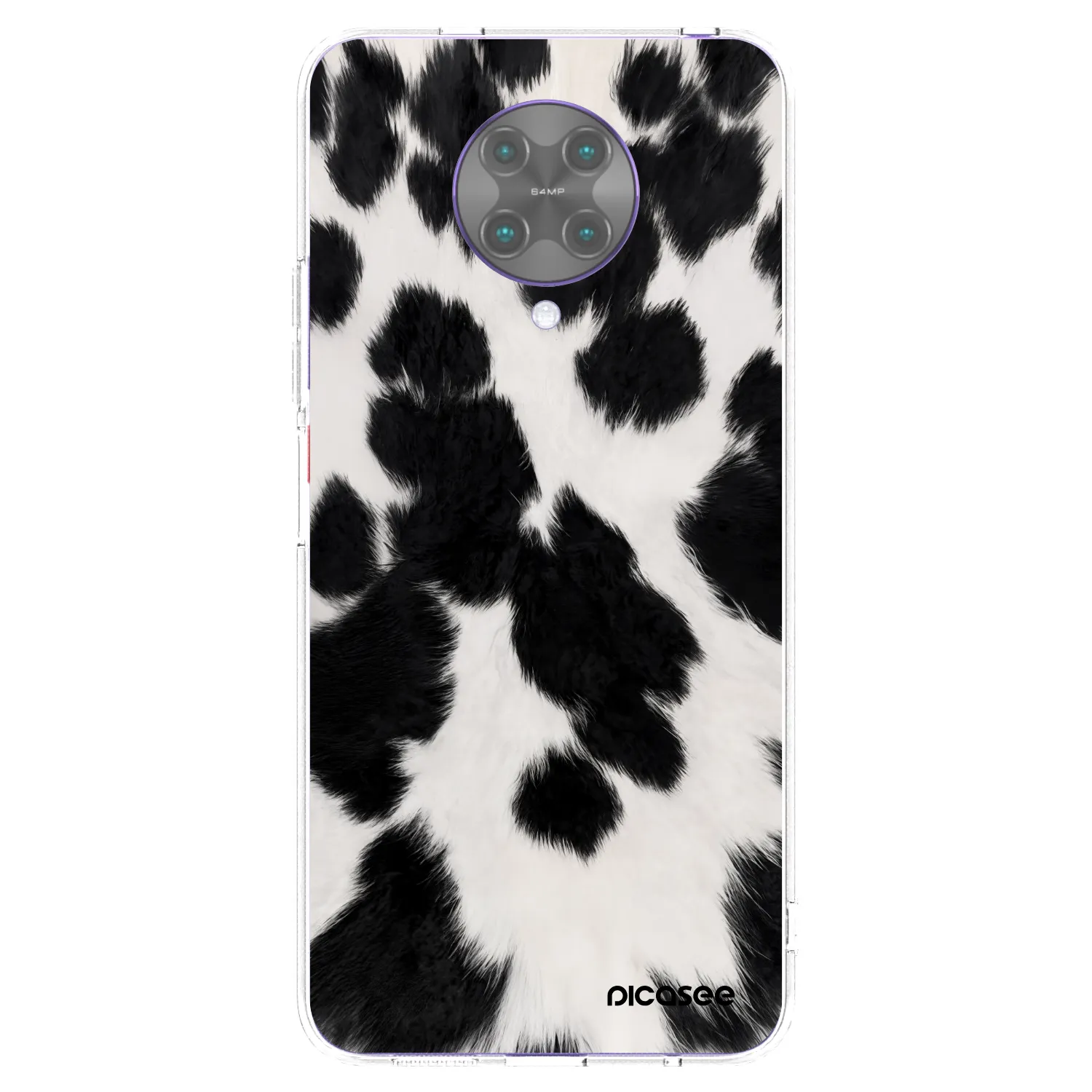 Picasee silikonowe przeźroczyste etui na Xiaomi Poco F2 Pro - Black Moo