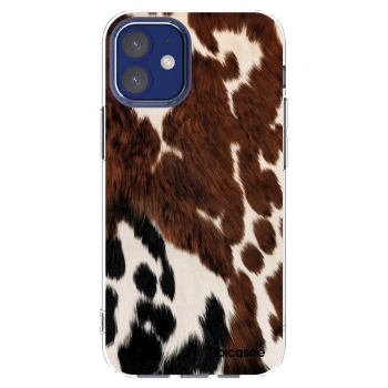 Picasee silikonowe przeźroczyste etui na Apple iPhone 12 mini - Rust