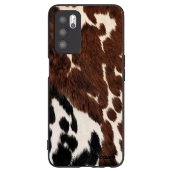 Picasee silikonowe czarne etui na OPPO A16 - Rust