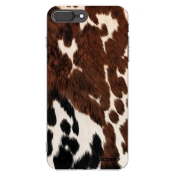 Picasee silikonowe przeźroczyste etui na Apple iPhone 8 Plus - Rust