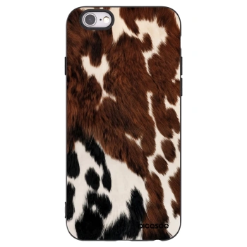 Picasee silikonowe czarne etui na Apple iPhone 6/6S - Rust