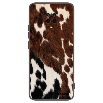 Picasee silikonowe czarne etui na Xiaomi Redmi Note 9 Pro - Rust