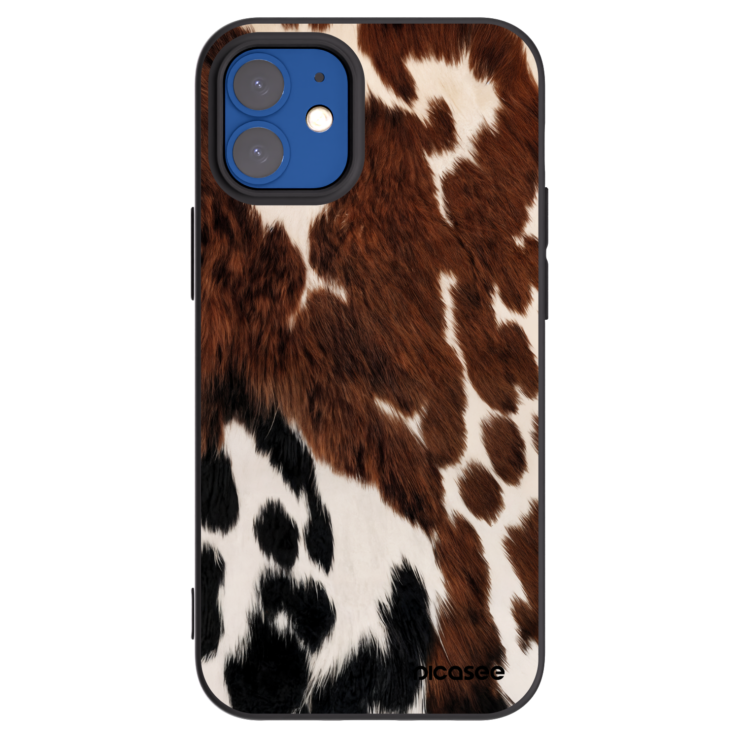 Picasee silikonowe czarne etui na Apple iPhone 12 mini - Rust