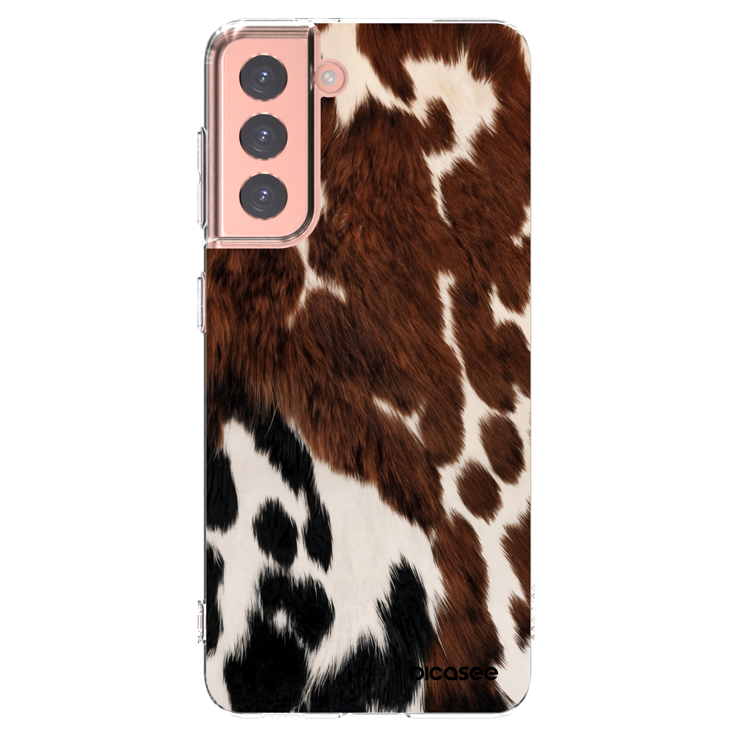 Picasee silikonowe przeźroczyste etui na Samsung Galaxy S21 5G G991B - Rust