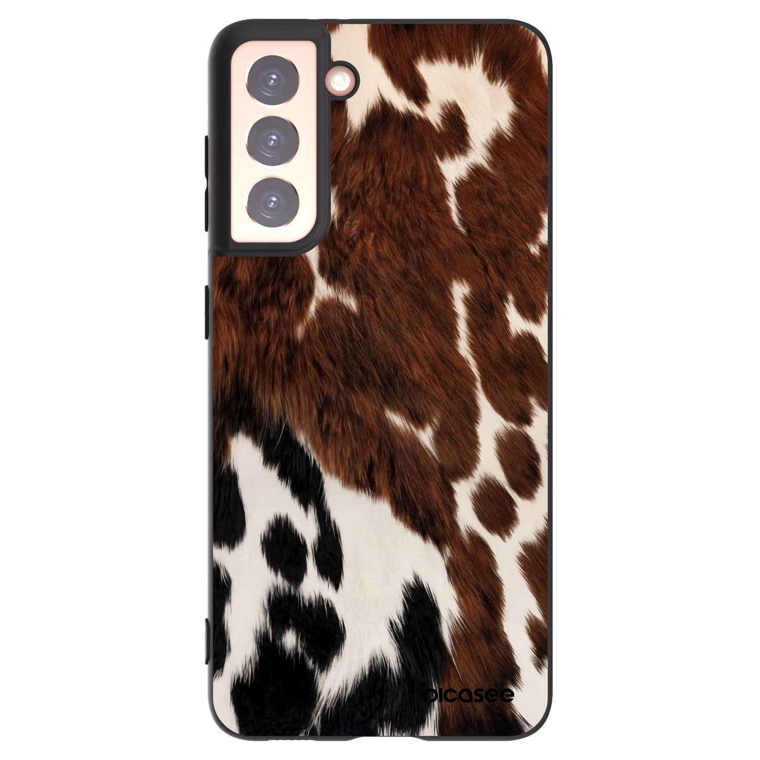 Picasee silikonowe czarne etui na Samsung Galaxy S21 5G G991B - Rust