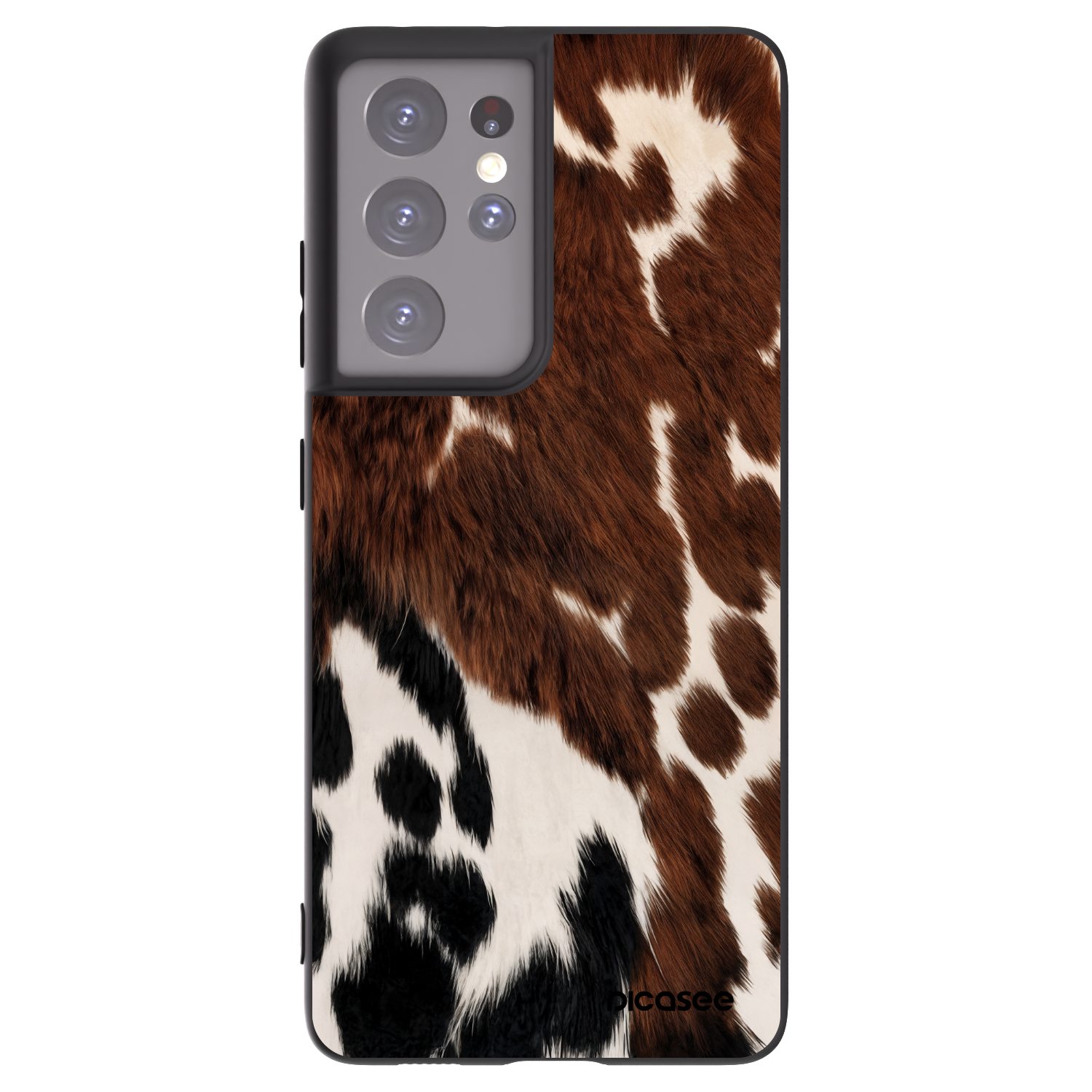 Picasee silikonowe czarne etui na Samsung Galaxy S21 Ultra 5G G998B - Rust