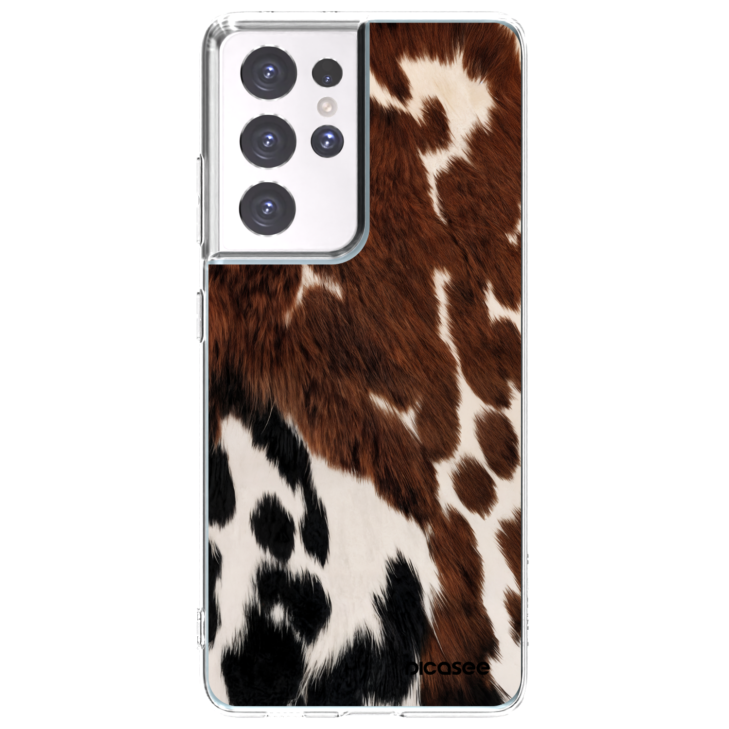 Picasee silikonowe przeźroczyste etui na Samsung Galaxy S21 Ultra 5G G998B - Rust