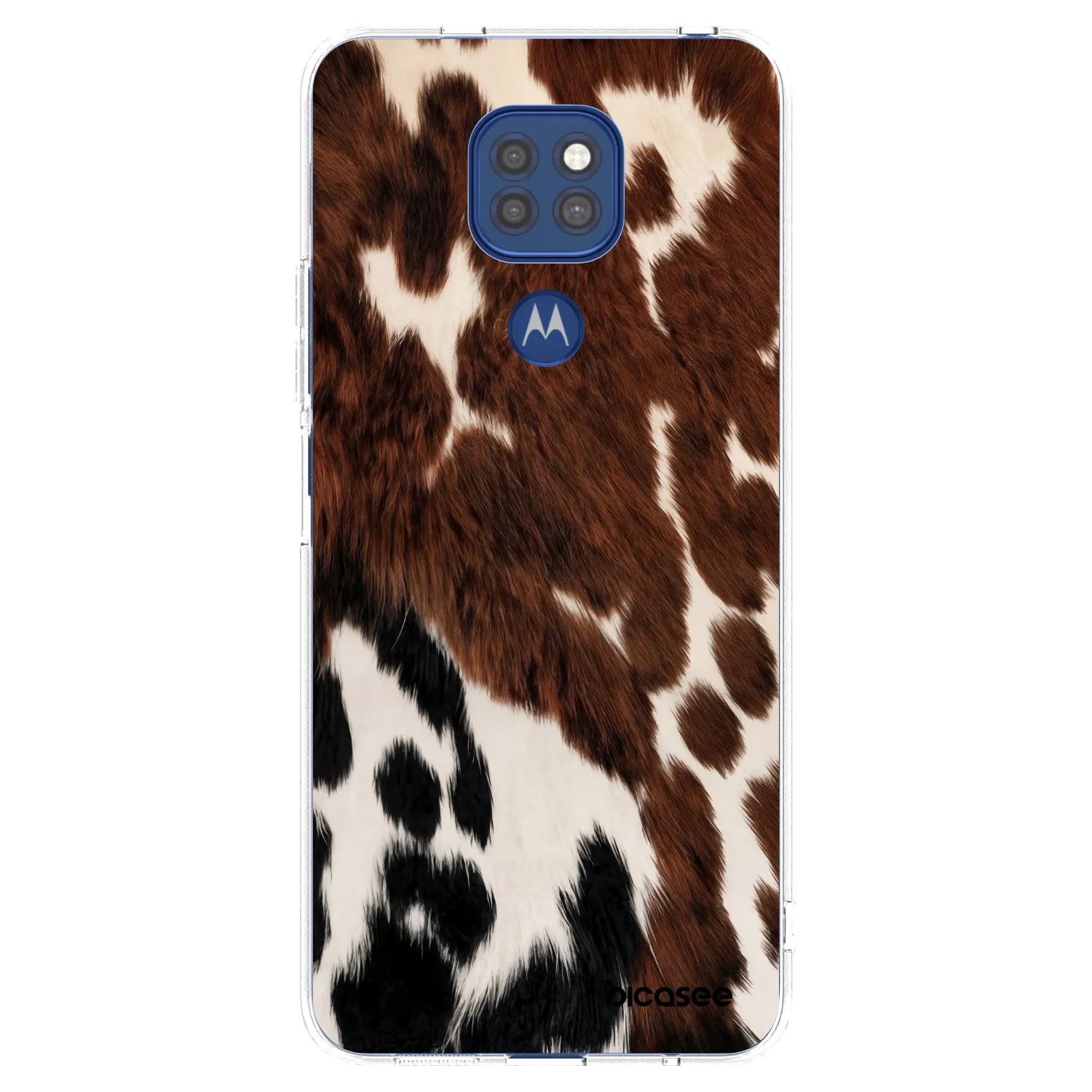 Picasee silikonowe przeźroczyste etui na Motorola Moto G9 Play - Rust