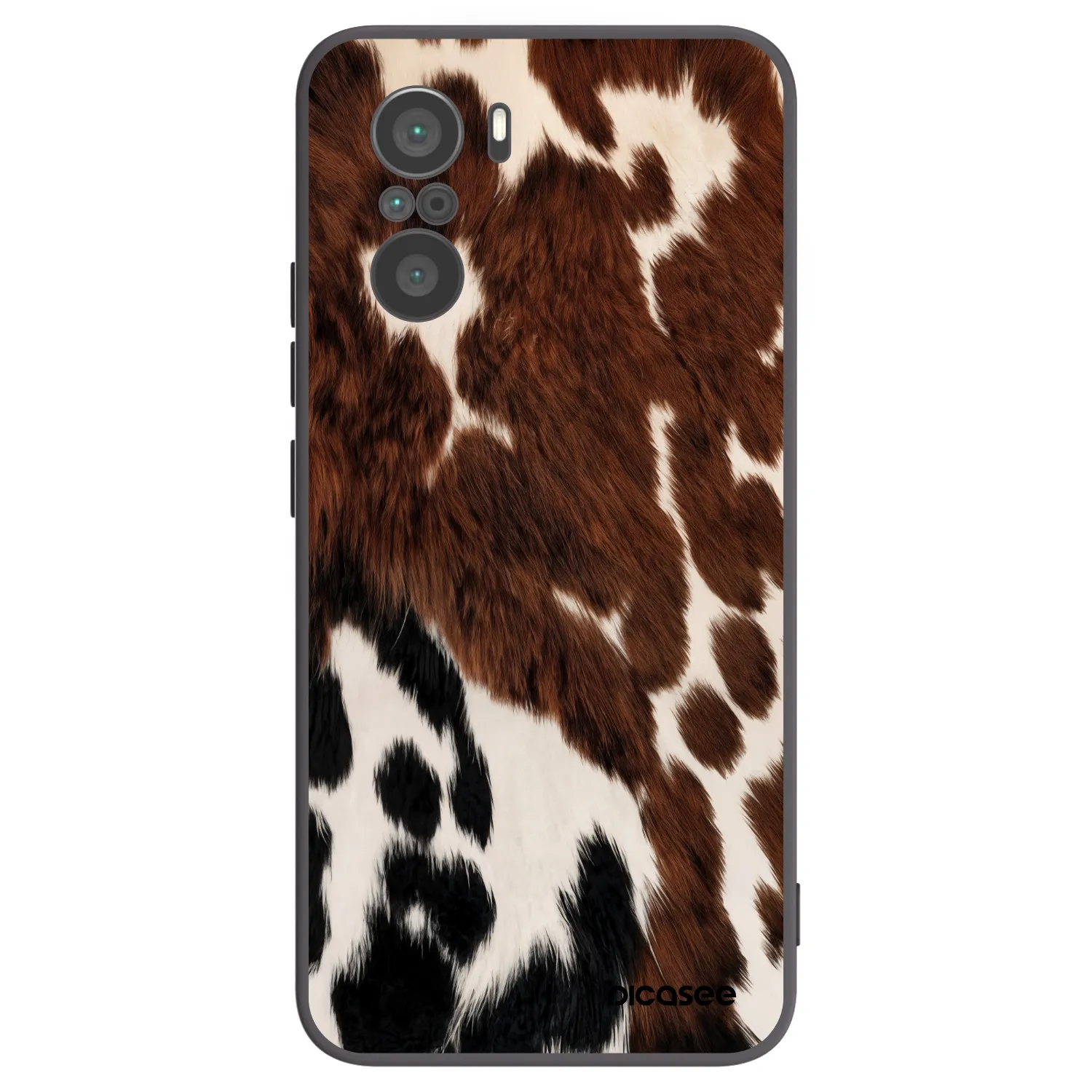 Picasee silikonowe czarne etui na Xiaomi Poco F3 - Rust