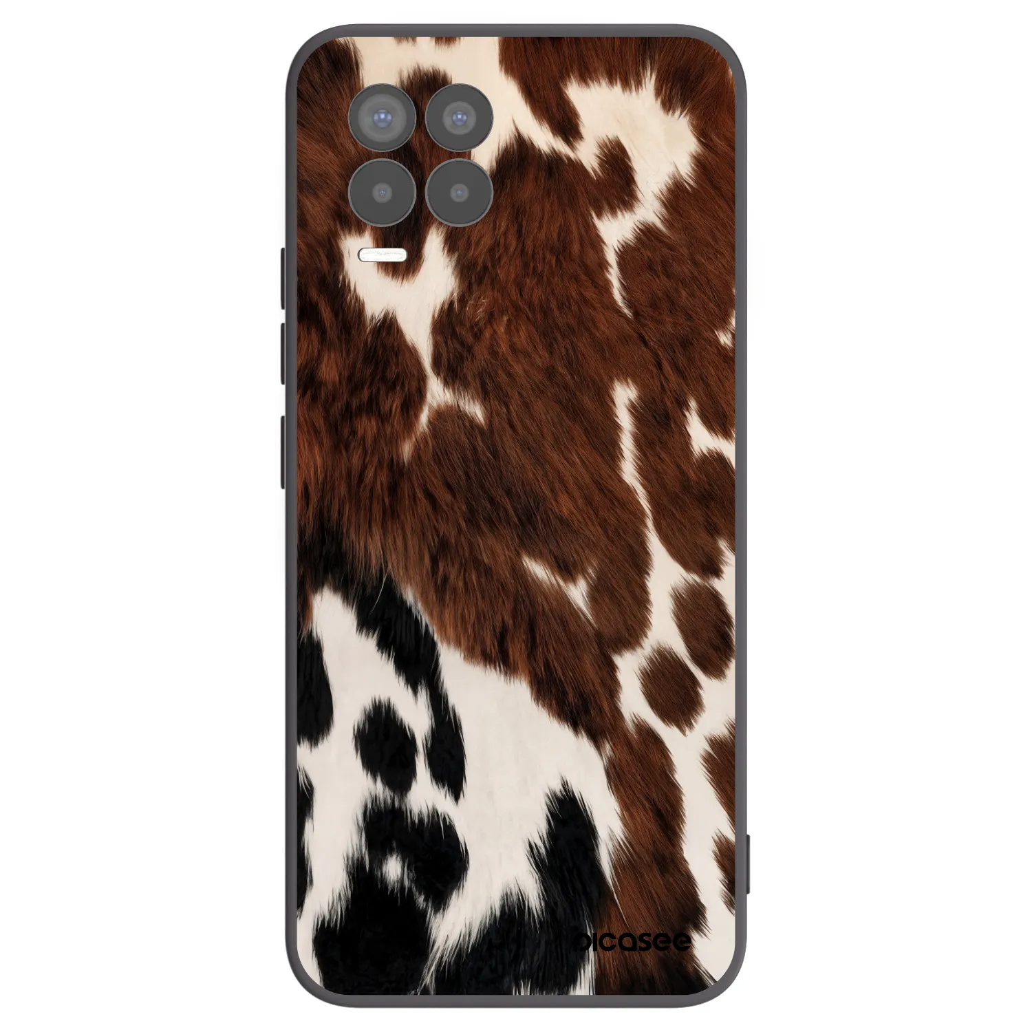 Picasee silikonowe czarne etui na Realme 8 4G - Rust