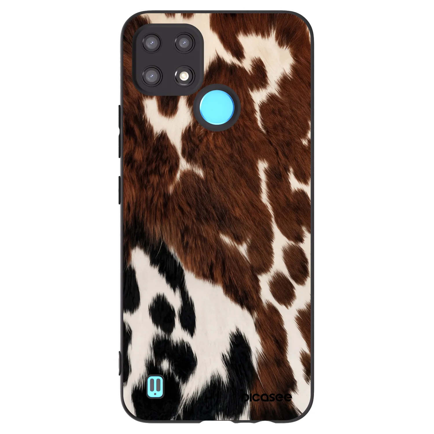 Picasee silikonowe czarne etui na Realme C21 - Rust
