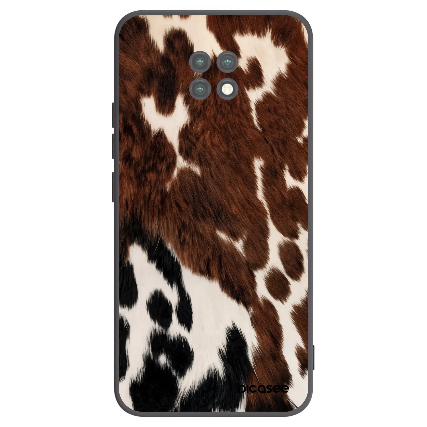 Picasee silikonowe czarne etui na Xiaomi Redmi Note 9T - Rust