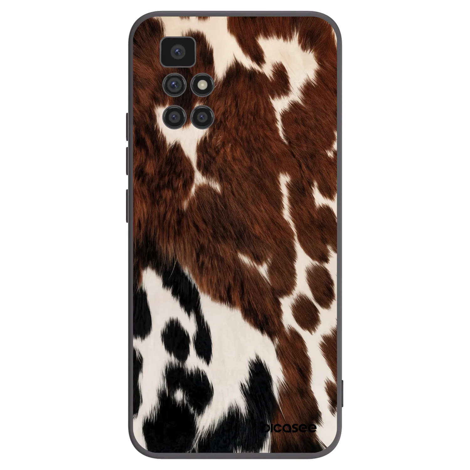 Picasee silikonowe czarne etui na Xiaomi Redmi 10 - Rust