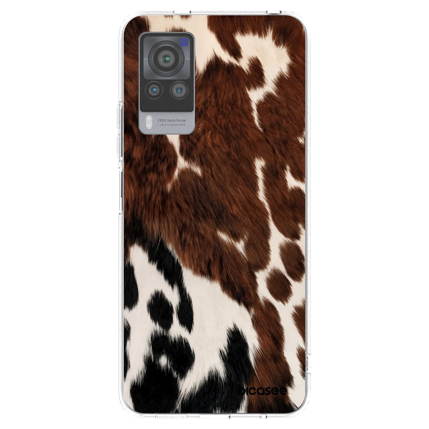 Picasee silikonowe przeźroczyste etui na Vivo X60 Pro 5G - Rust