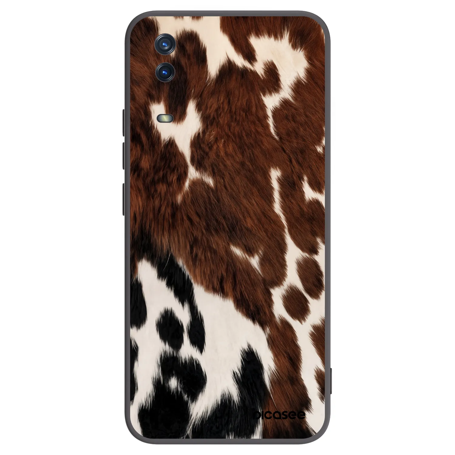 Picasee silikonowe czarne etui na Vivo Y11s - Rust