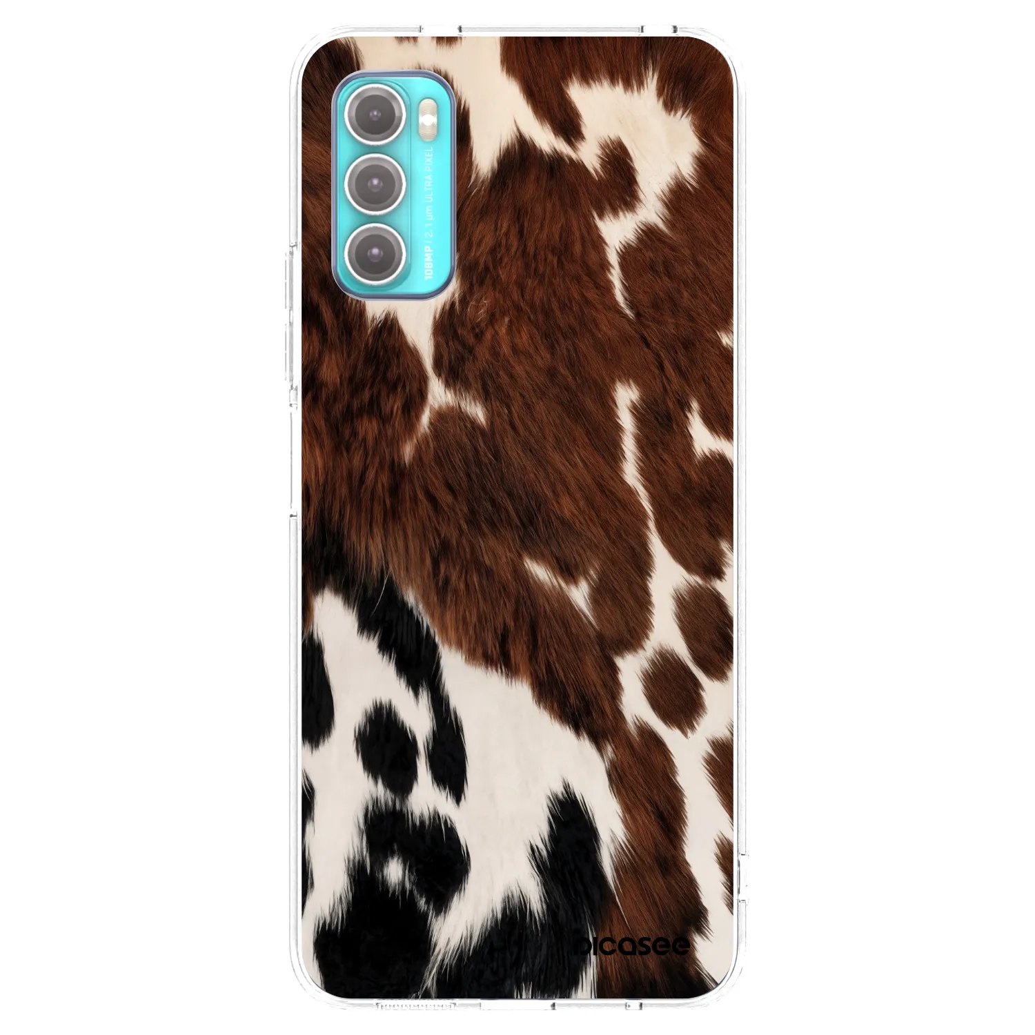 Picasee silikonowe przeźroczyste etui na Motorola Moto G60 - Rust