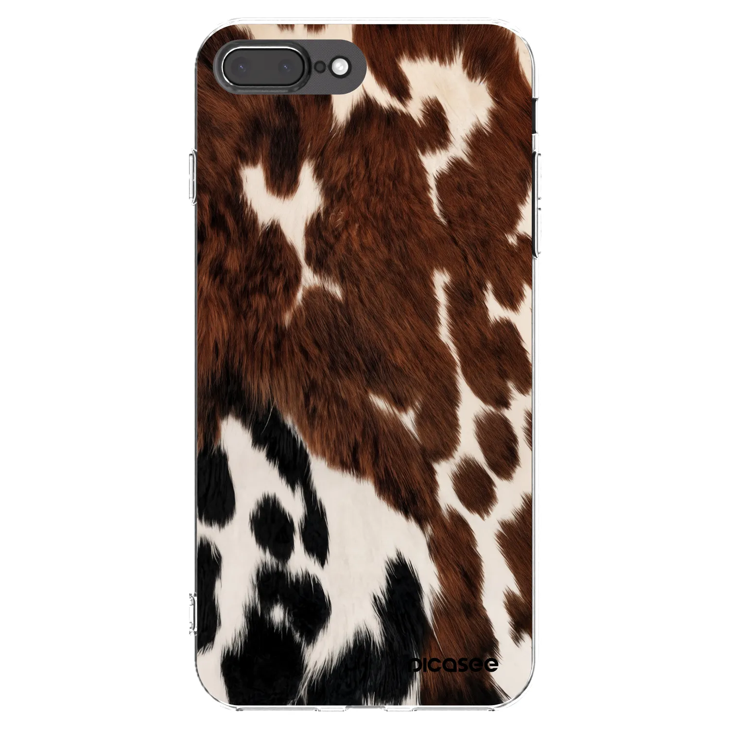 Picasee silikonowe przeźroczyste etui na Apple iPhone 8 Plus - Rust