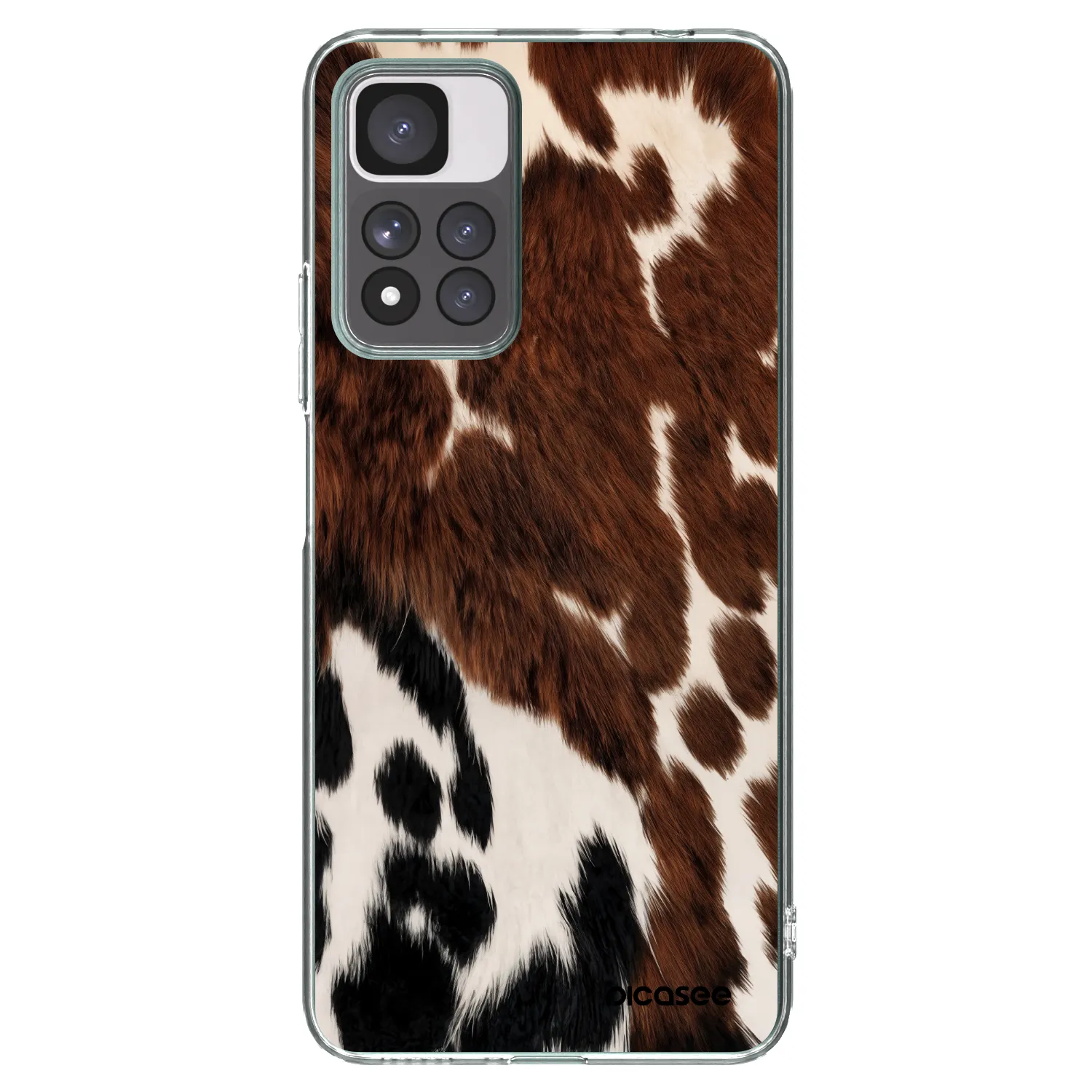 Picasee silikonowe przeźroczyste etui na Xiaomi Redmi Note 11 Pro+ 5G - Rust