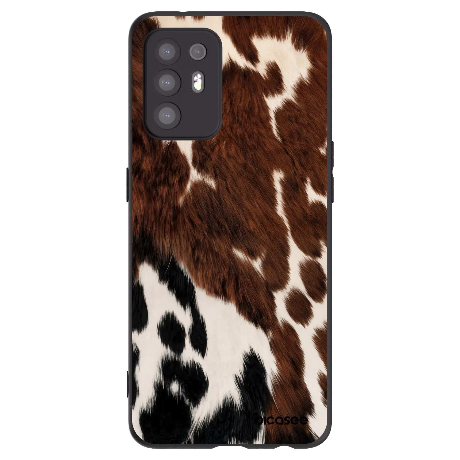 Picasee silikonowe czarne etui na OPPO A94 5G - Rust
