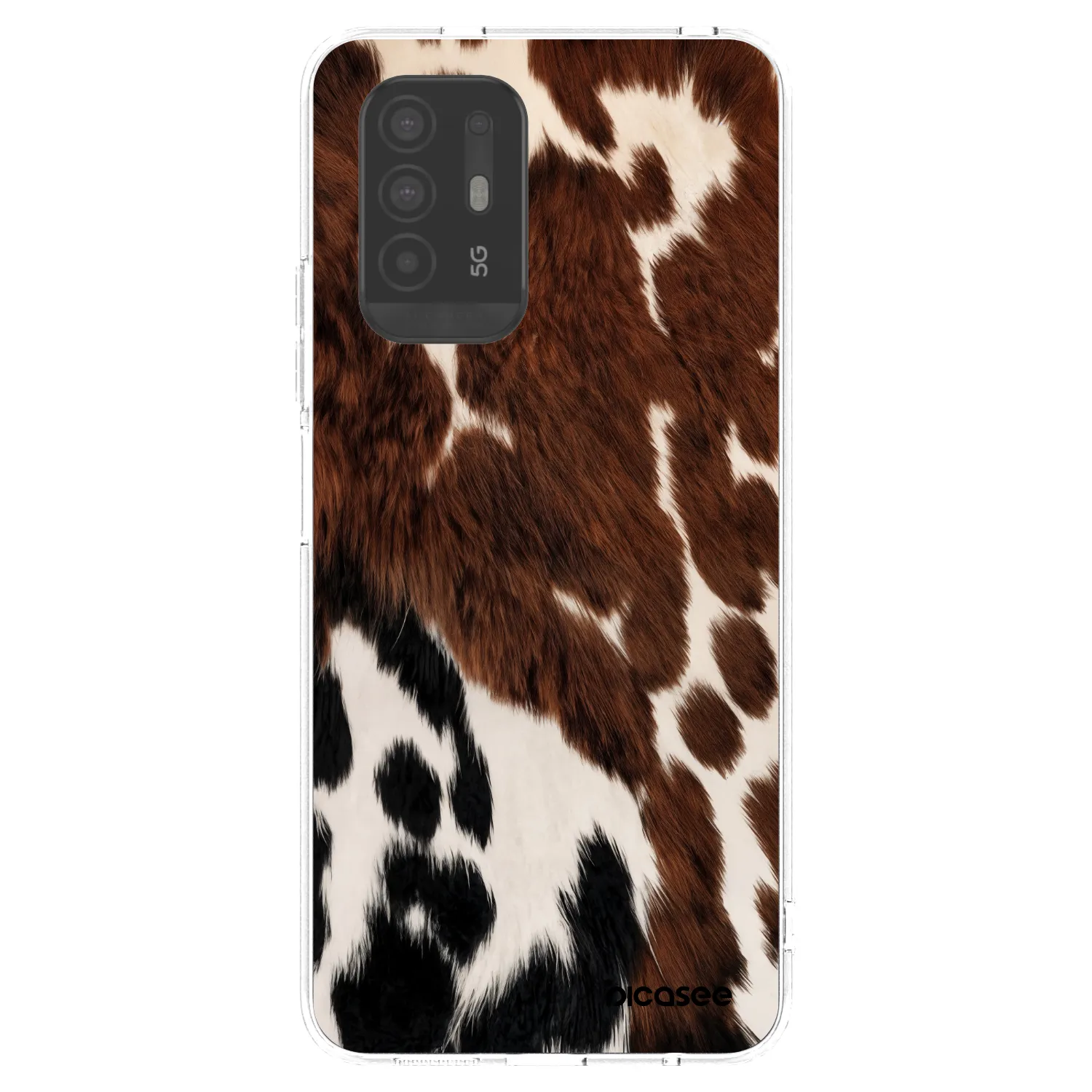 Picasee silikonowe przeźroczyste etui na OPPO A94 5G - Rust