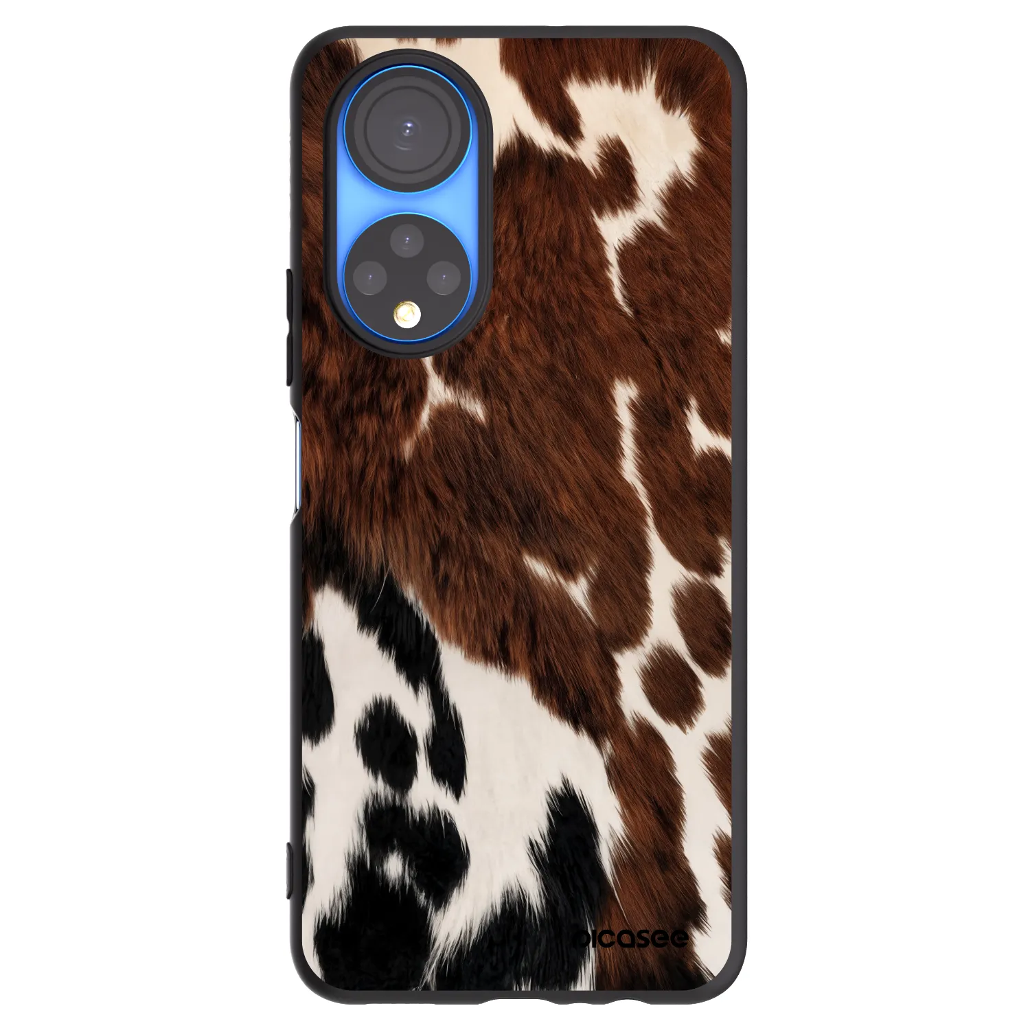 Picasee silikonowe czarne etui na Honor X7 - Rust