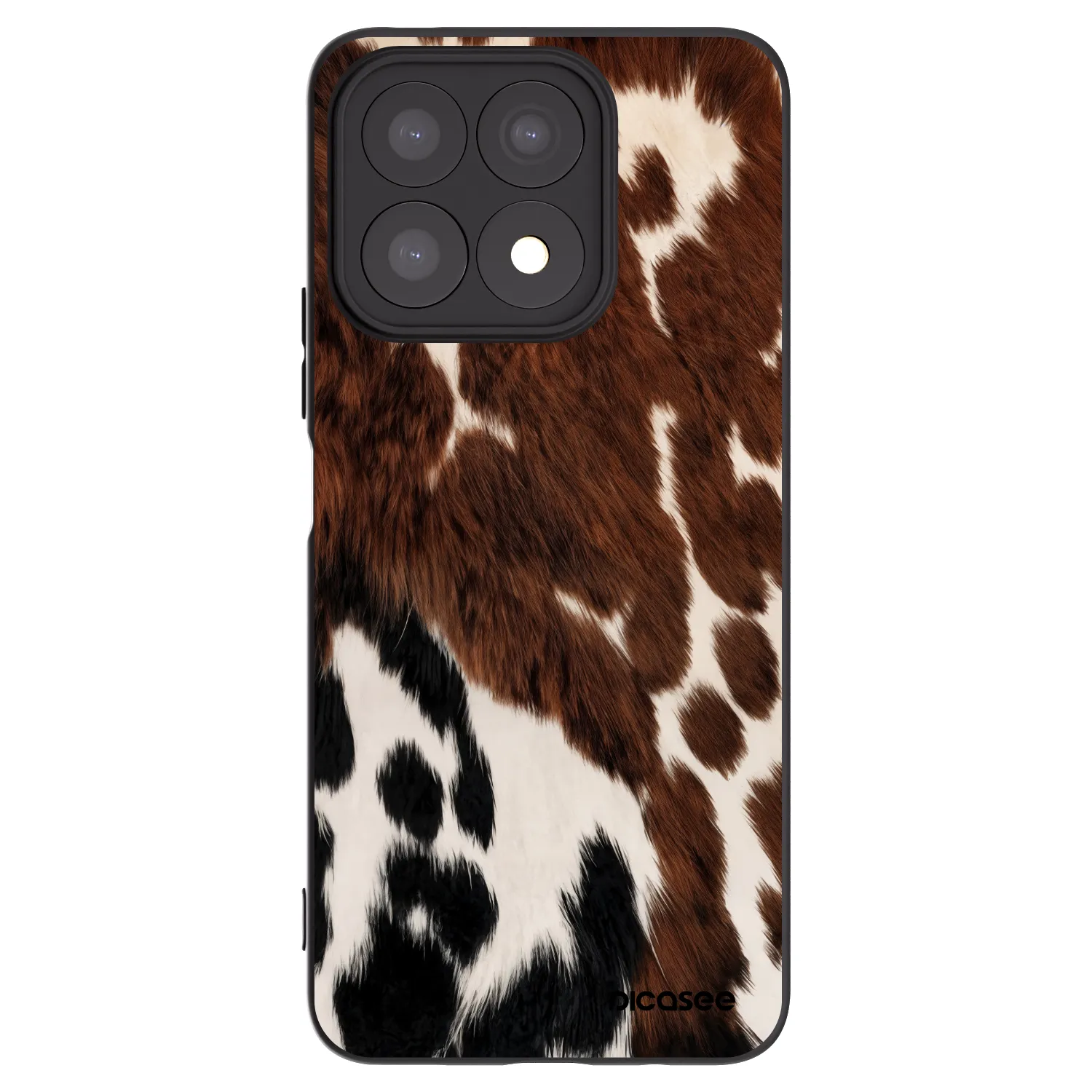 Picasee silikonowe czarne etui na Honor X8a - Rust