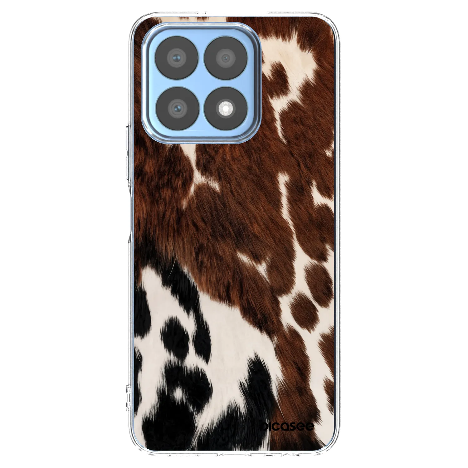 Picasee silikonowe przeźroczyste etui na Honor X8a - Rust
