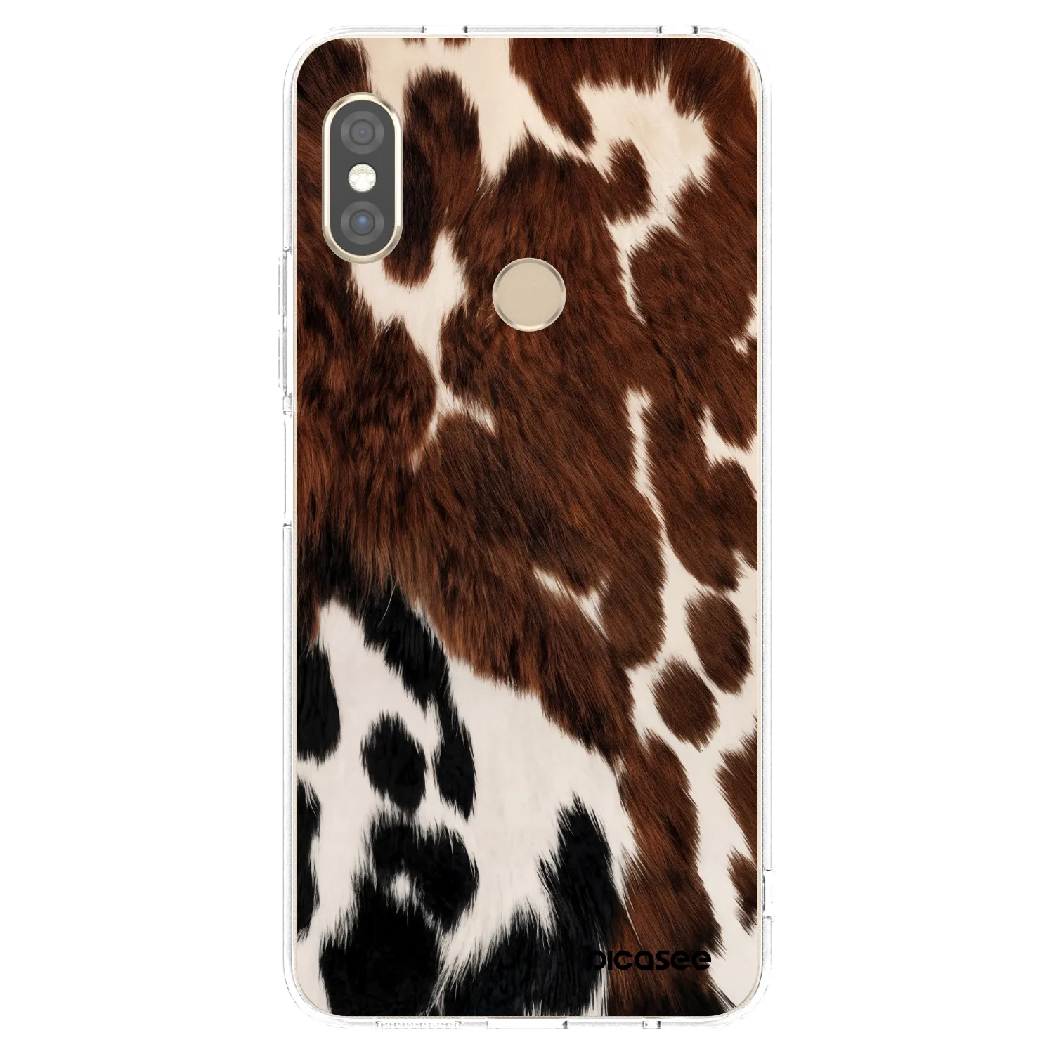 Picasee silikonowe przeźroczyste etui na Xiaomi Redmi Note 5 Global - Rust