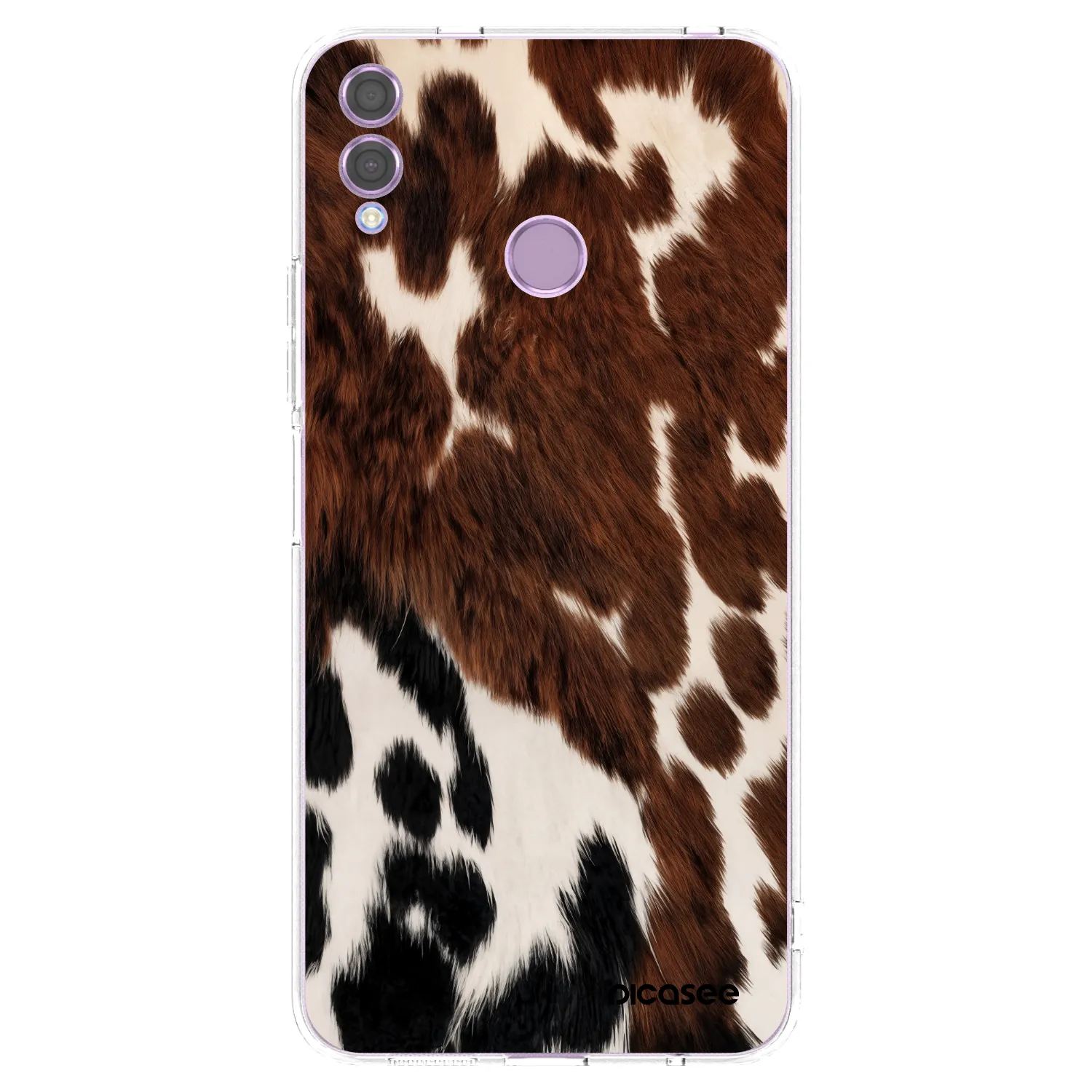 Picasee silikonowe przeźroczyste etui na Honor 8X - Rust
