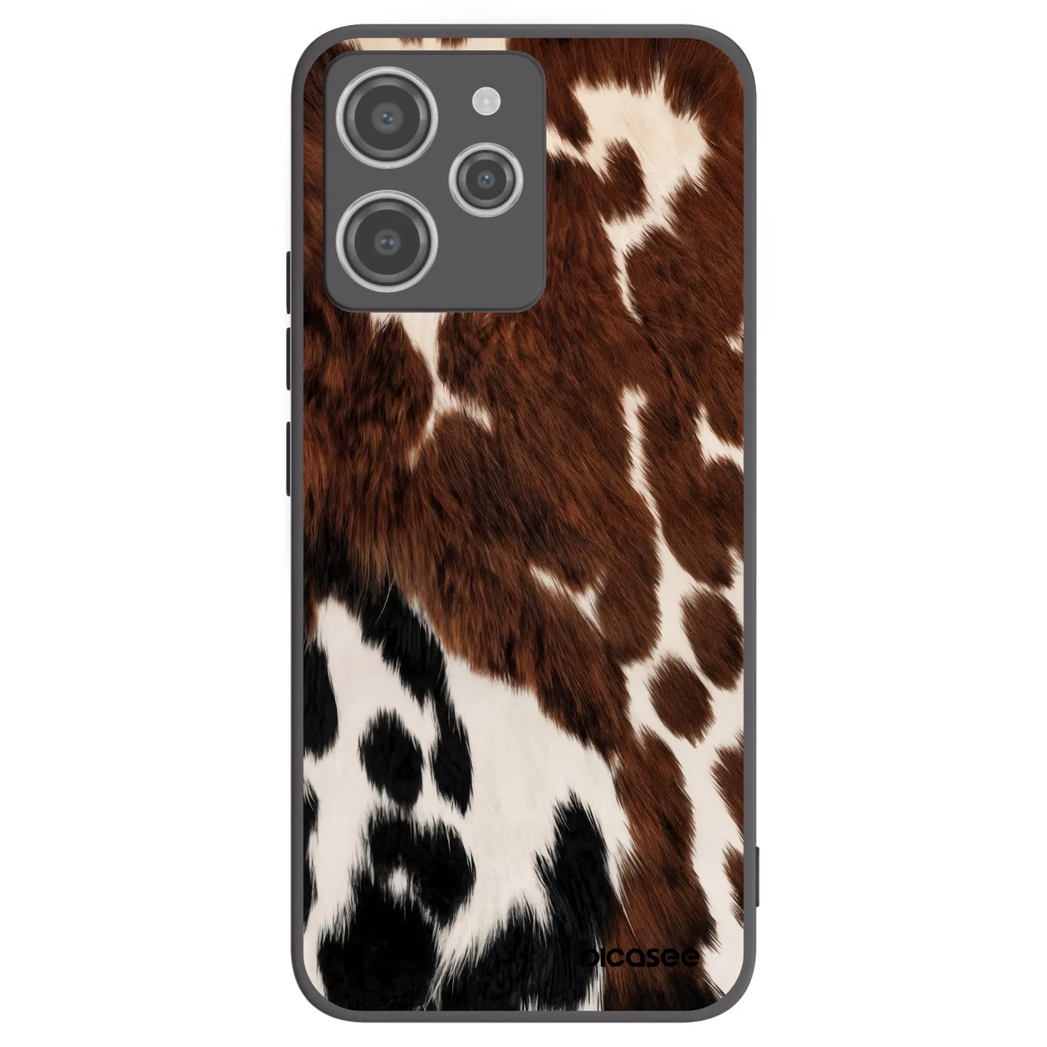 Picasee silikonowe czarne etui na Xiaomi Redmi 12 4G - Rust