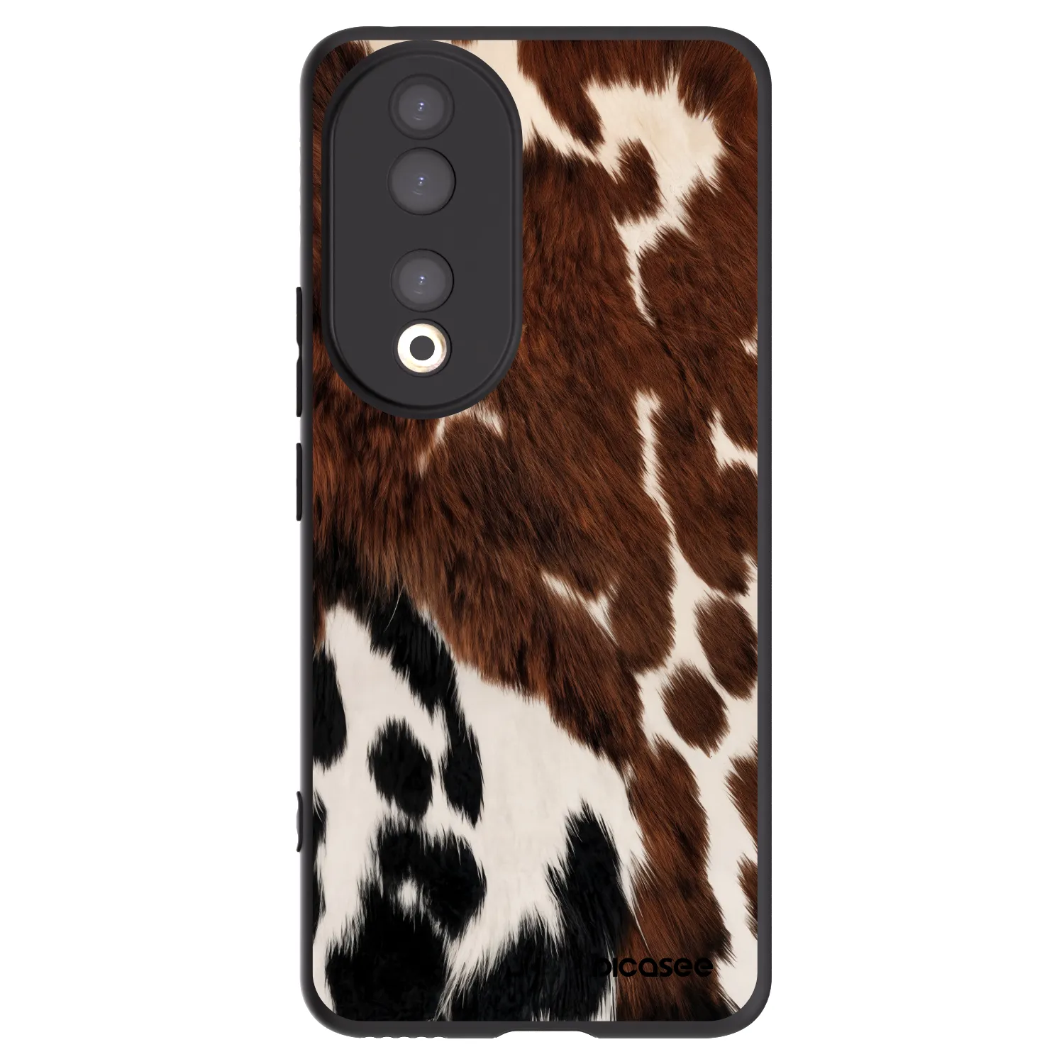 Picasee silikonowe czarne etui na Honor 90 5G - Rust