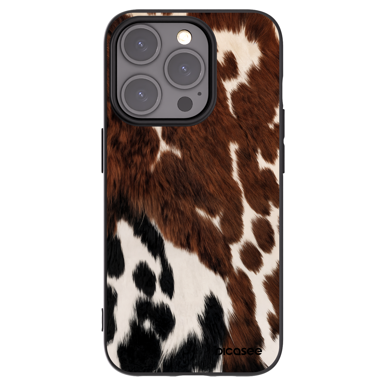 Picasee silikonowe czarne etui na Apple iPhone 15 Pro - Rust